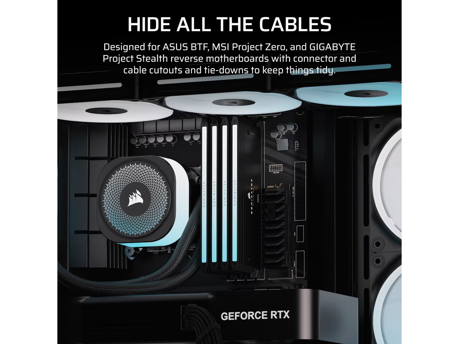 Corsair FRAME 4500X LX-R RGB Mid Tower (svart) Midi tower