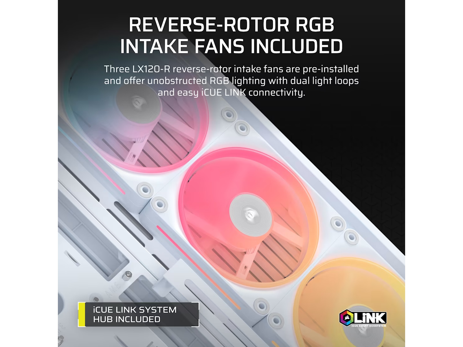 Corsair FRAME 4500X LX-R RGB Mid Tower (vit) Midi tower