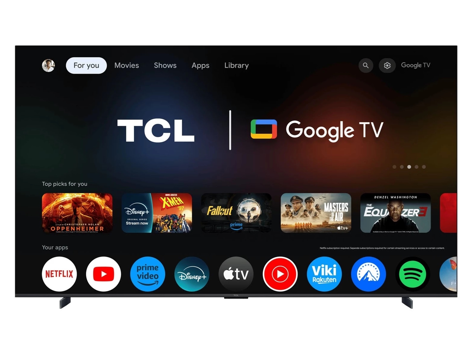 TCL 98" T8C 4K QLED Google TV (2025) Över 80 tums TV