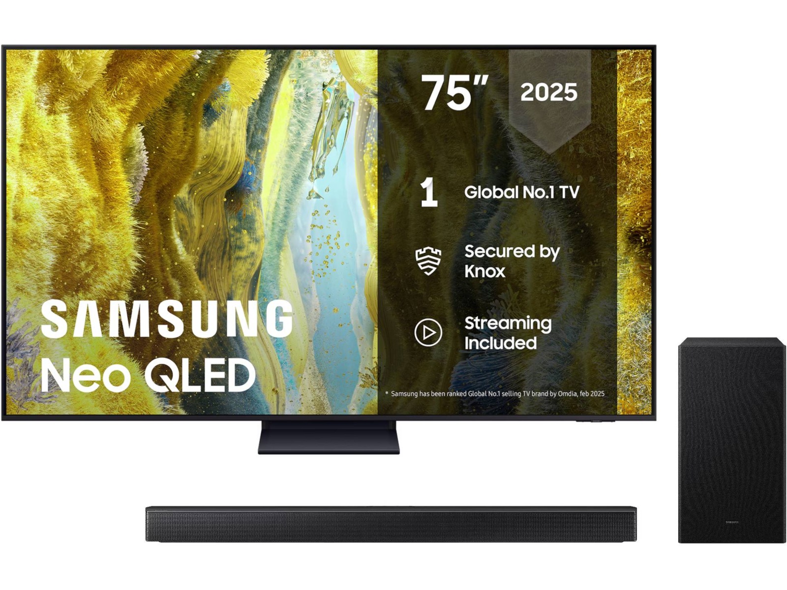 Samsung 75" QN73F Neo QLED 4K Mini LED Smart TV (2025) 70 - 79 tums TV