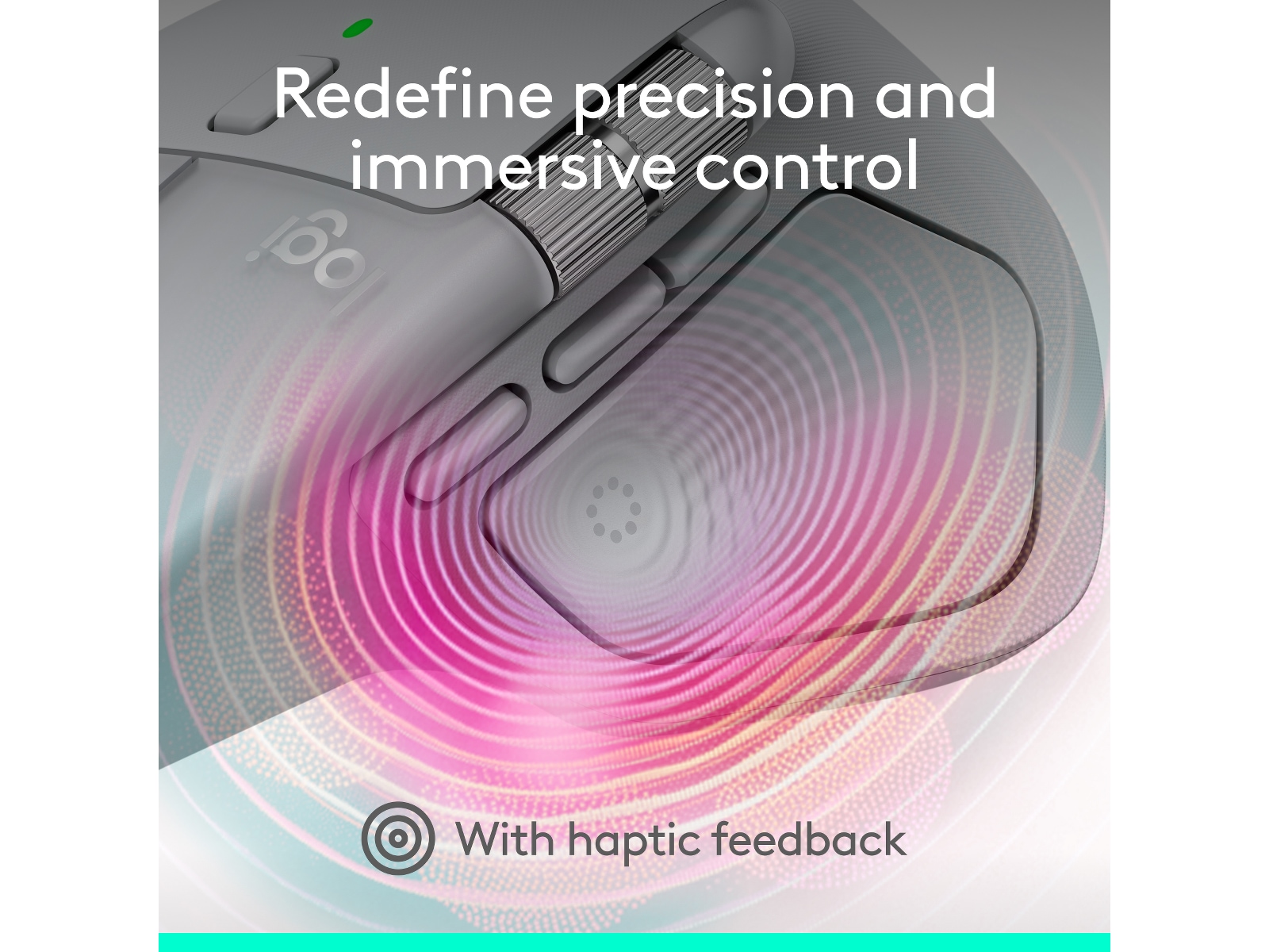 Logitech MX Master 4 Trådlös Ergonomisk Mus (ljusgrå) Mus