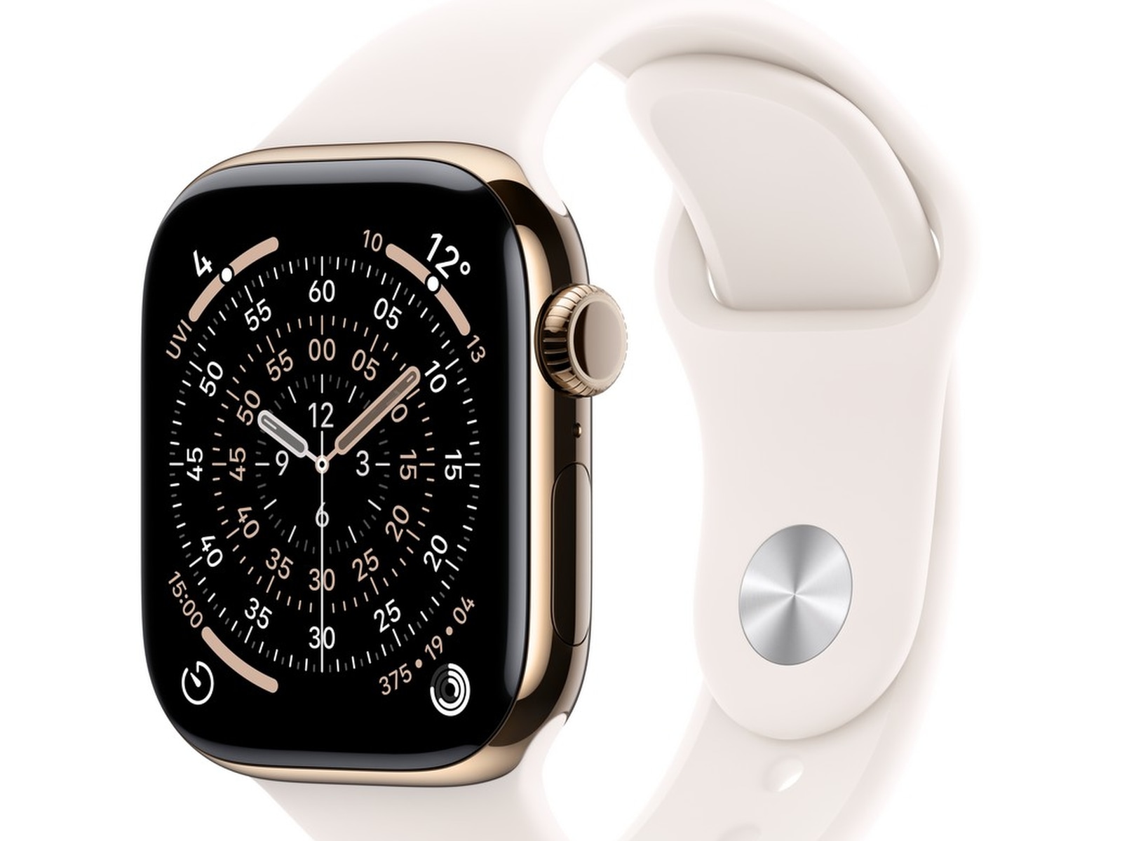 Apple Watch Series 11 GPS + LTE 46mm Titan (guld) Smartwatches