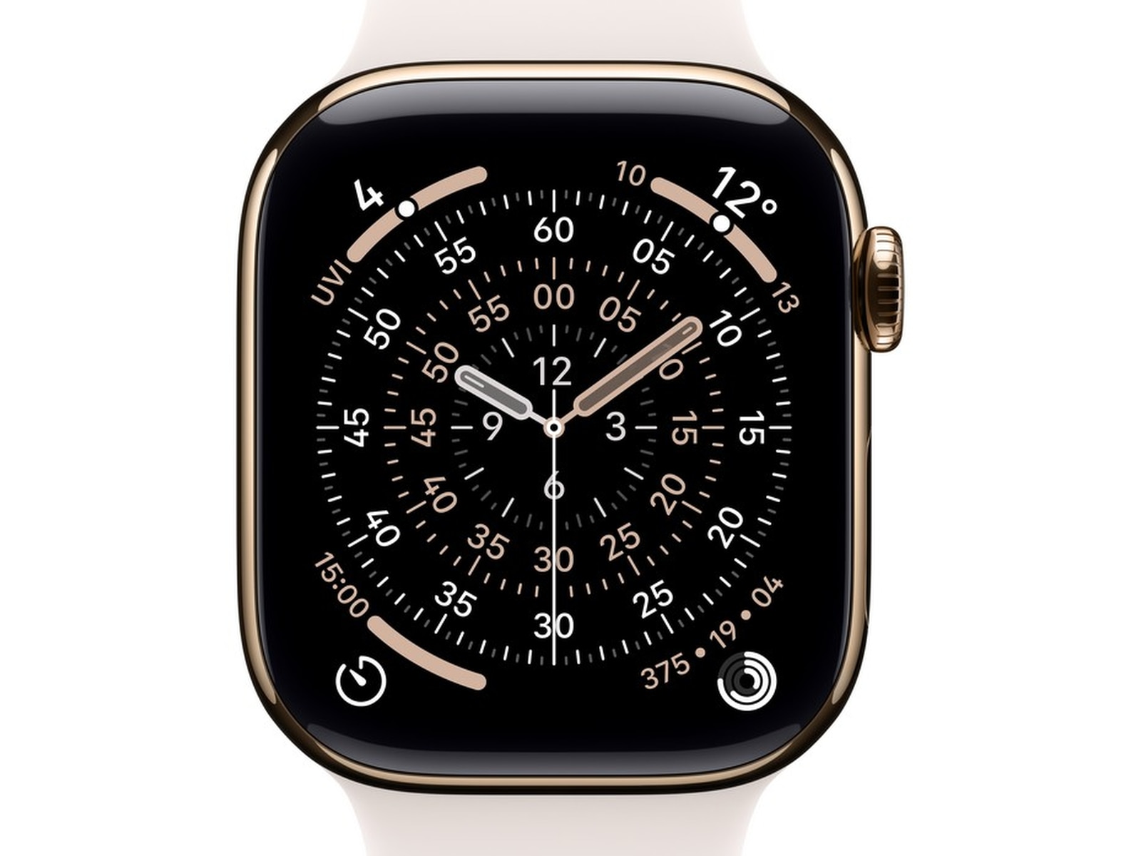 Apple Watch Series 11 GPS + LTE 42mm Titan (guld) Smartwatches