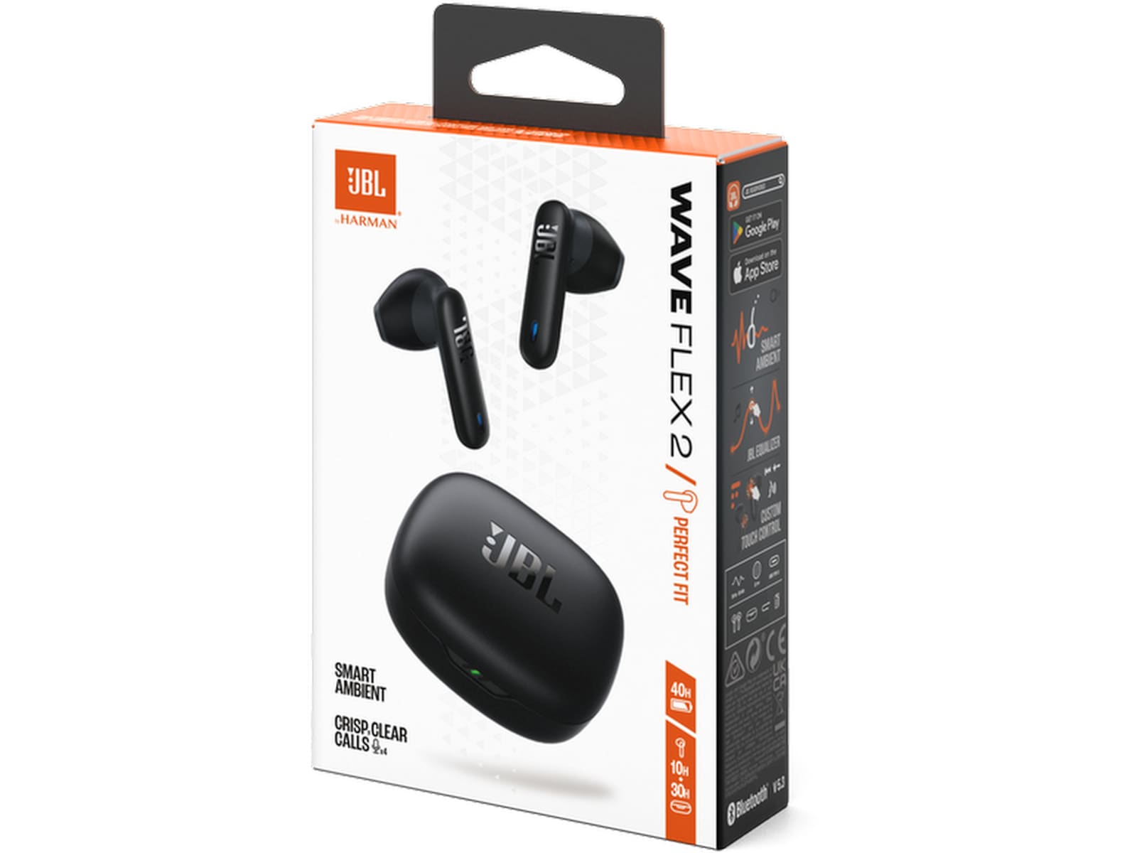 JBL Wave Flex 2 Trådlösa Hörlurar (svart) In-ear hörlurar