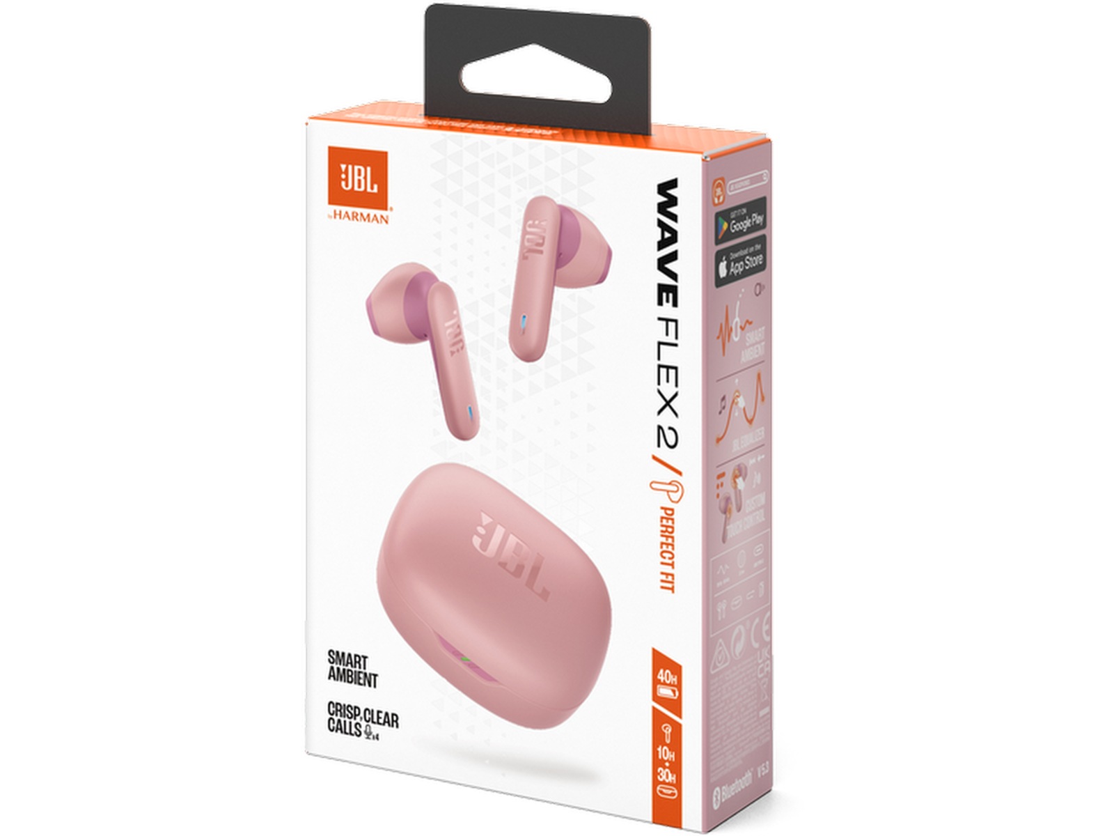 JBL Wave Flex 2 Trådlösa Hörlurar (rosa) In-ear hörlurar