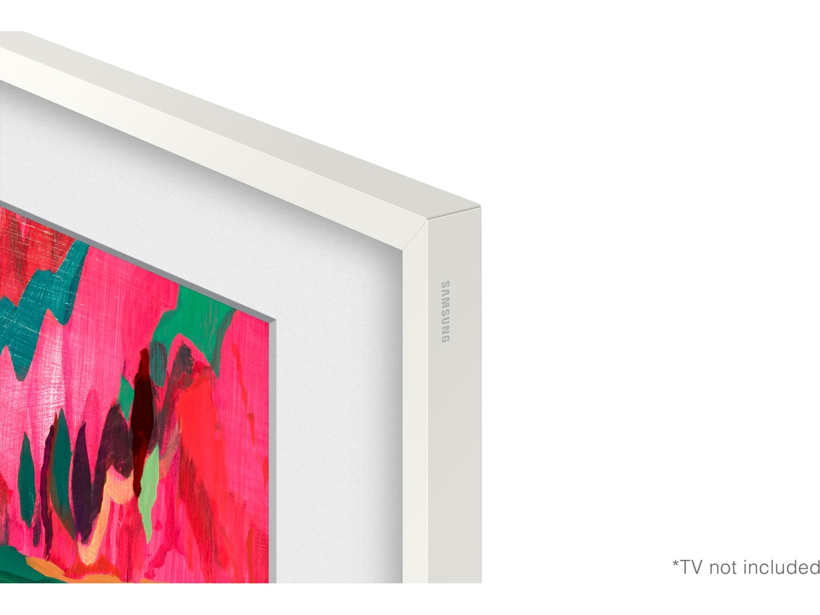 Samsung 85" ram till The Frame och The Frame Pro (2021-2025, Vit) TV-ram & tillbehör