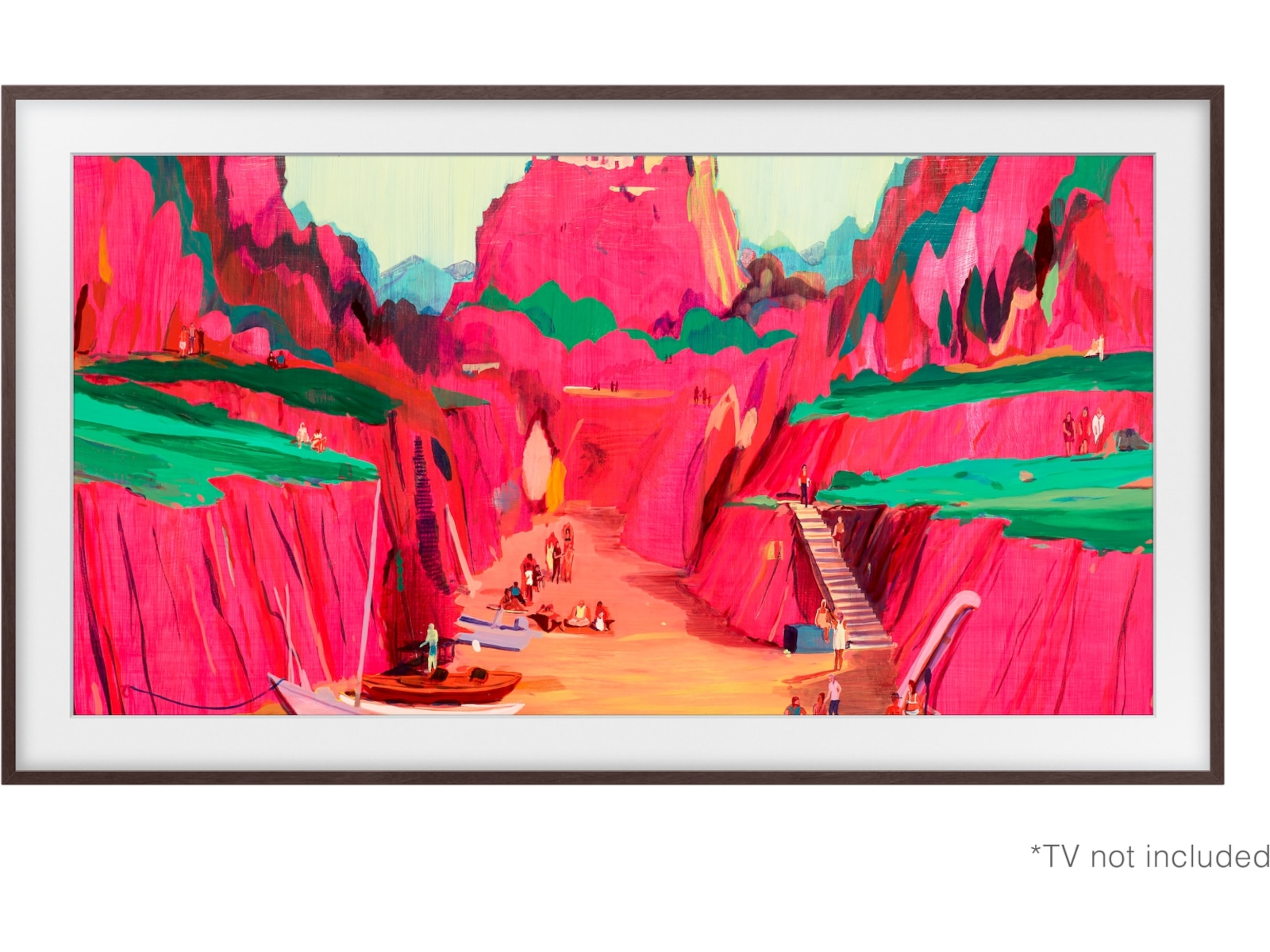 Samsung 85" ram till The Frame och The Frame Pro (2021-2025, Phantom Brown) TV-ram & tillbehör