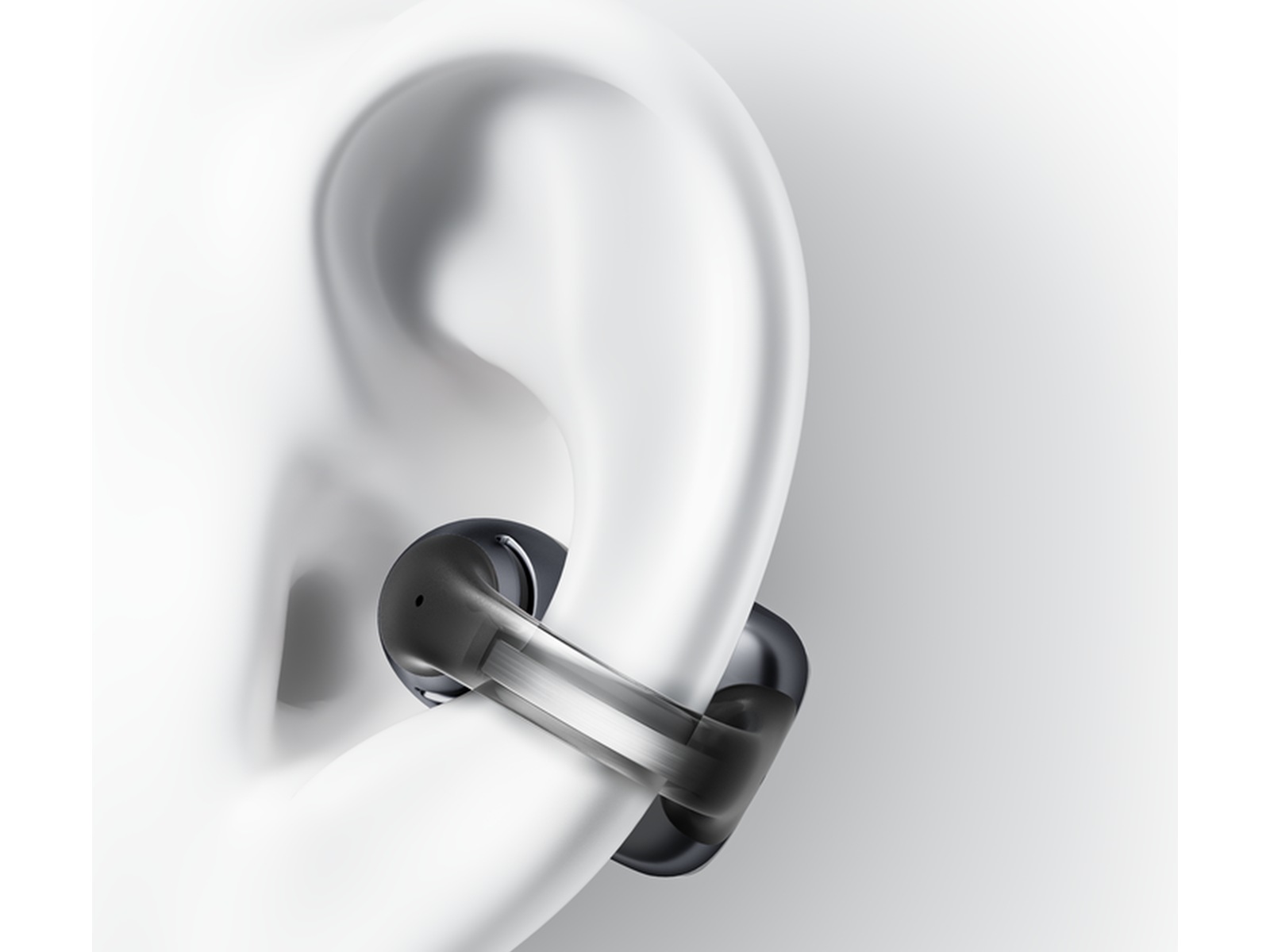 SHOKZ OpenDots Trådlösa öppna hörlurar, half In-Ear (svart) In-ear hörlurar