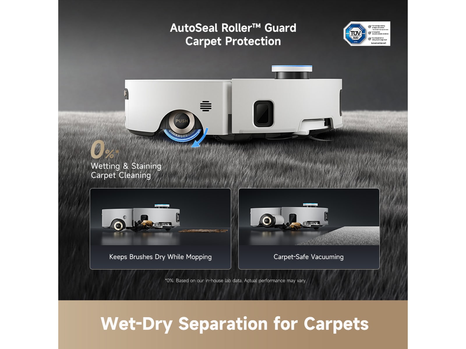 Dreame Aqua10 Ultra Roller Robotdammsugare (vit) Robotdammsugare