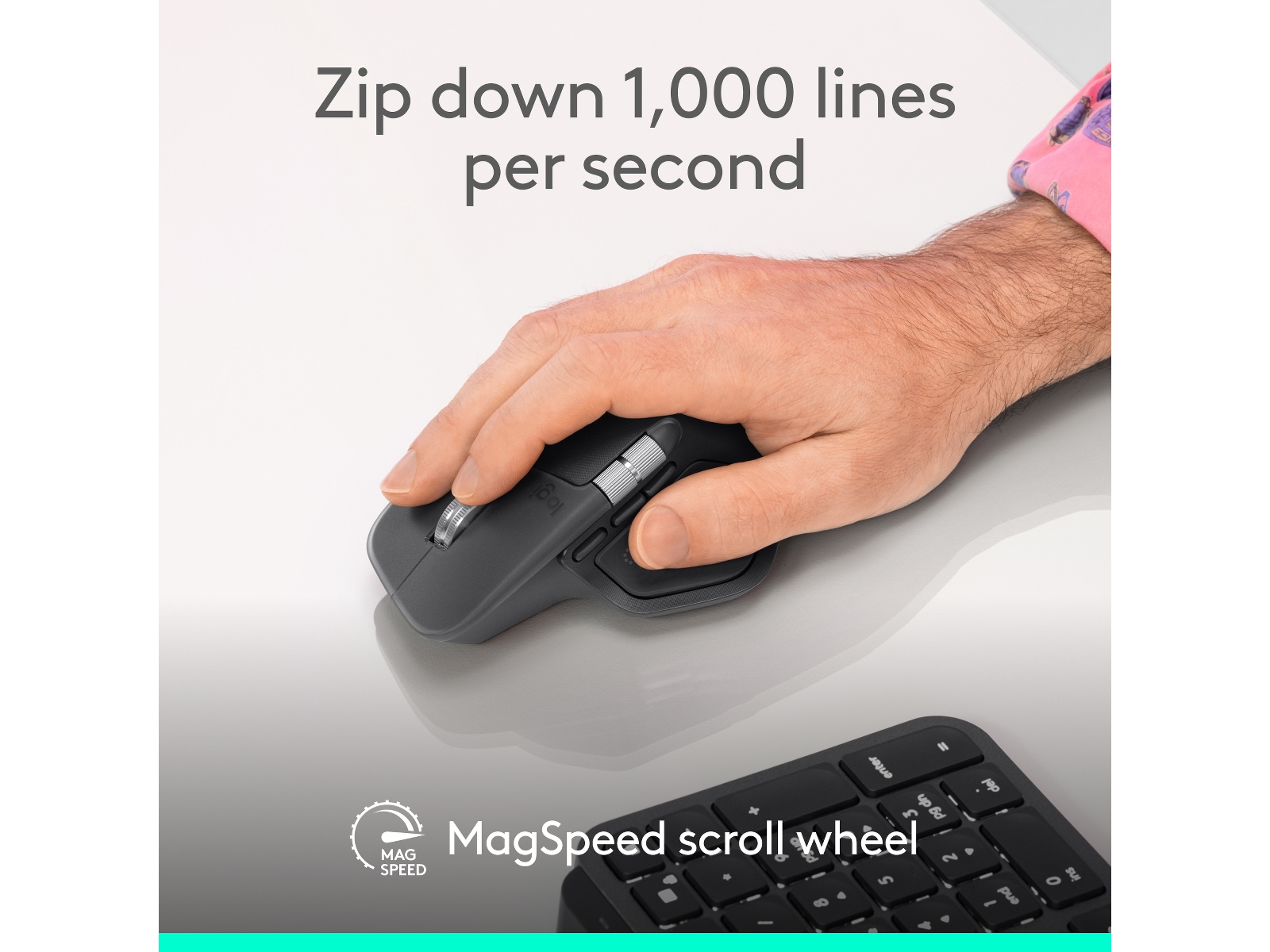 Logitech MX Master 4 for Business Trådlös Ergonomisk mus (grafitgrå) Mus