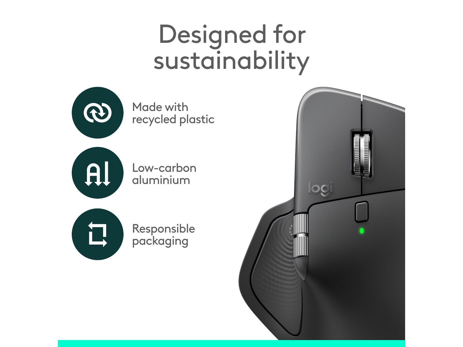 Logitech MX Master 4 for Business Trådlös Ergonomisk mus (grafitgrå) Mus