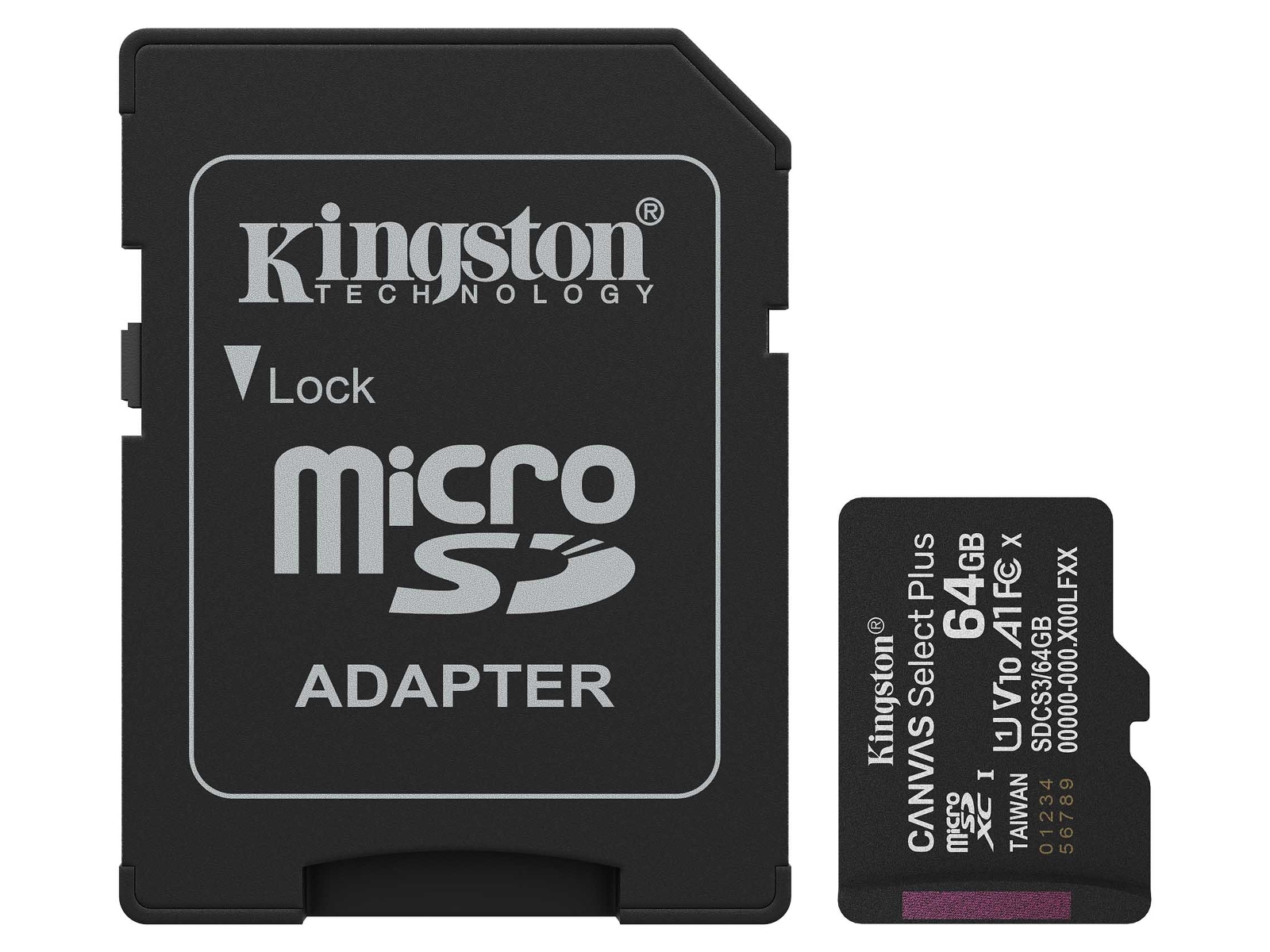 Kingston microSDXC Canvas Select Plus 64GB Minneskort
