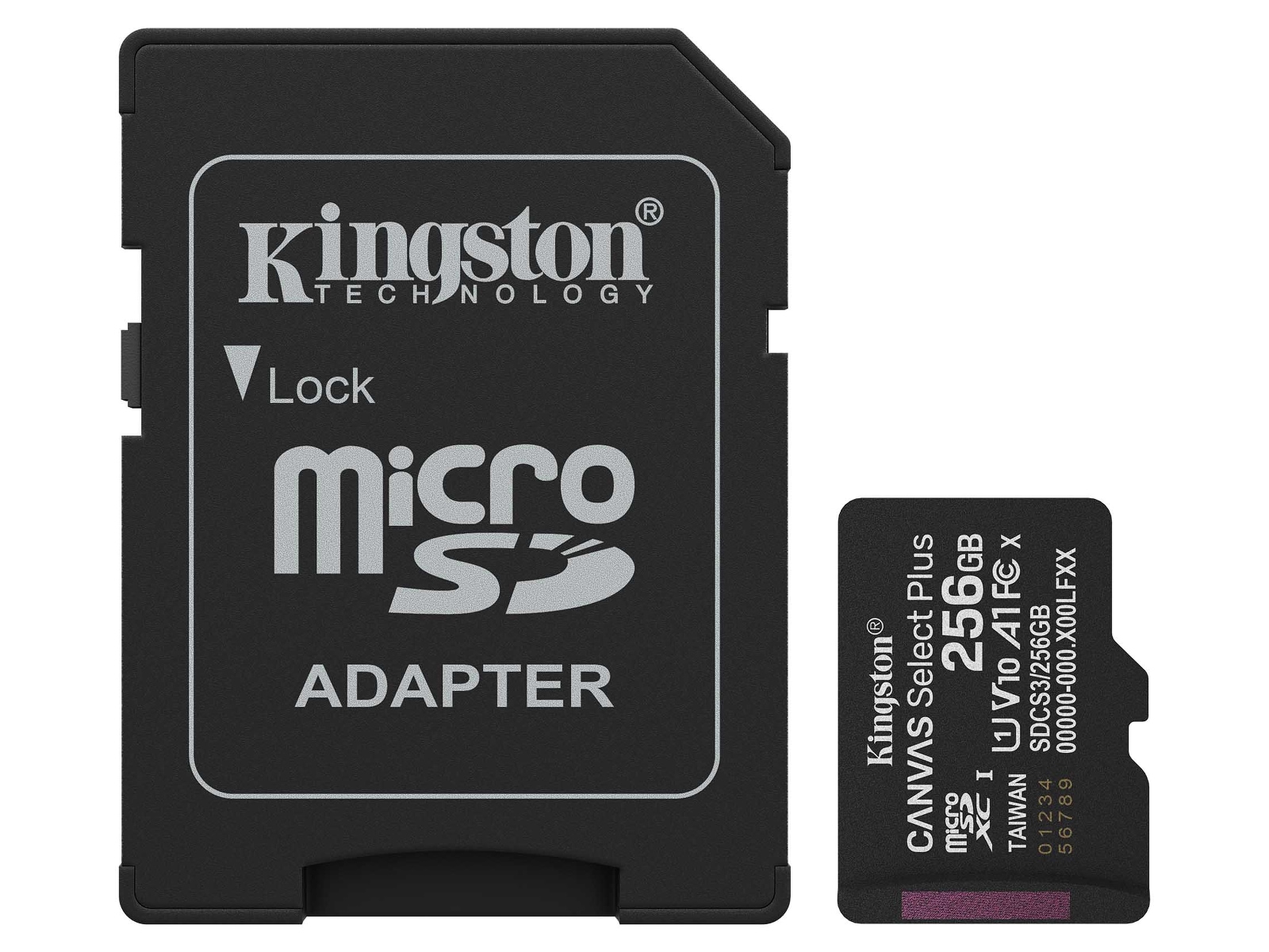 Kingston microSDXC Canvas Select Plus 256GB Minneskort