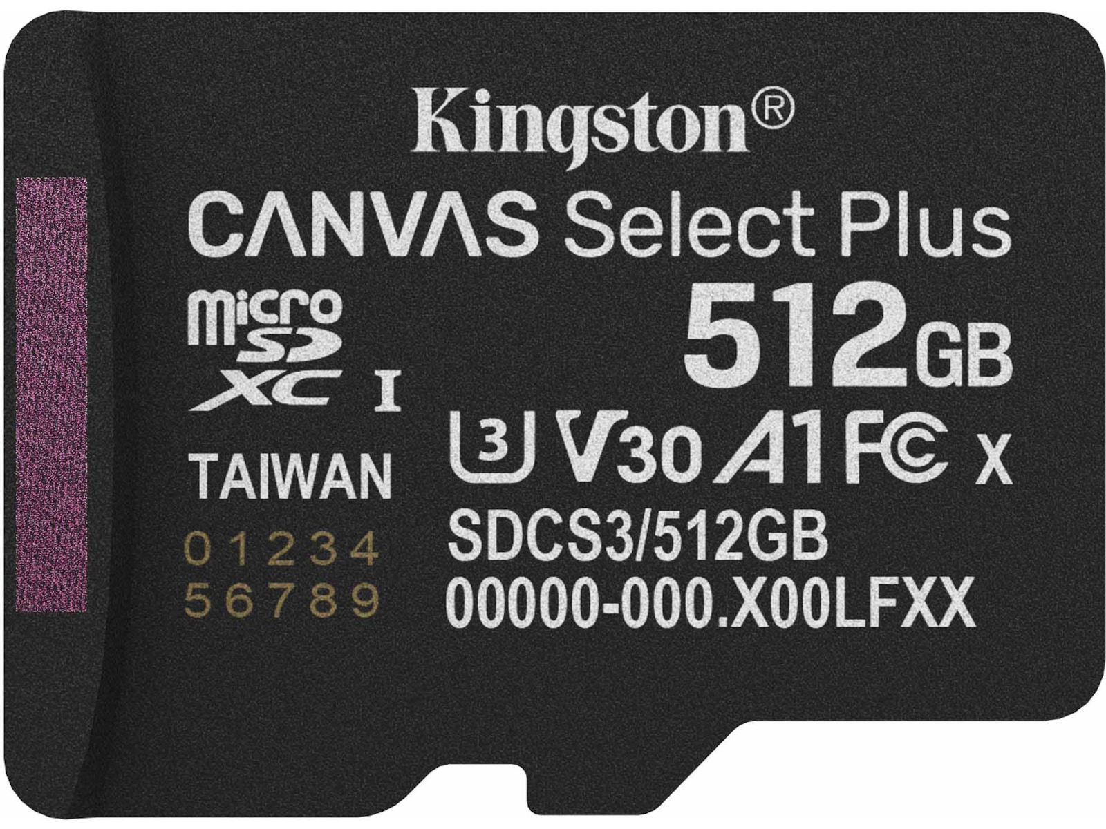Kingston microSDXC Canvas Select Plus 512GB Minneskort