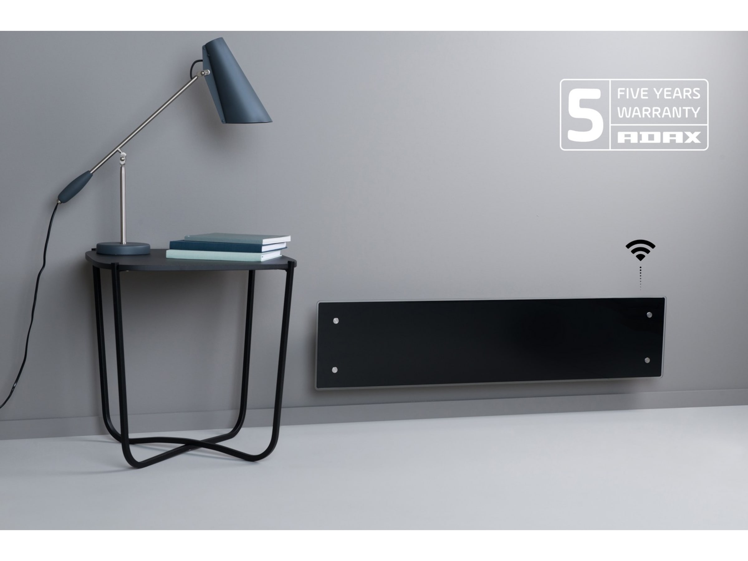 Adax Clea L WiFi Glas Panelelement 800W (svart) Panelelement