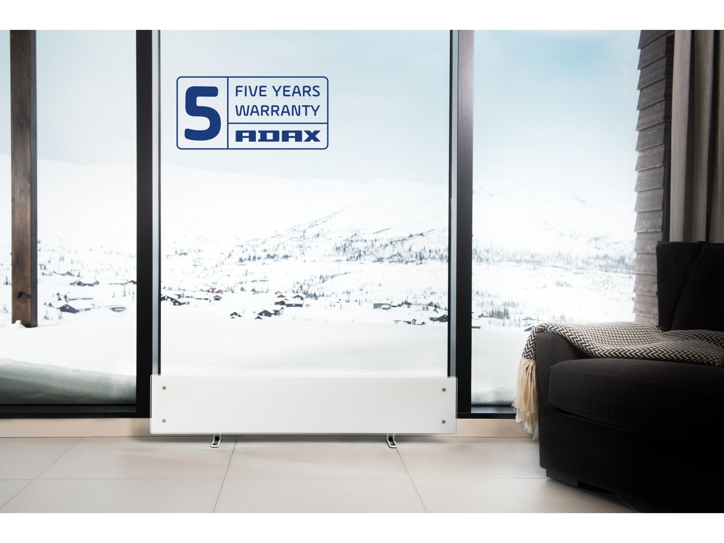 Adax Clea L WiFi Glas Panelelement 600W (vit) Panelelement