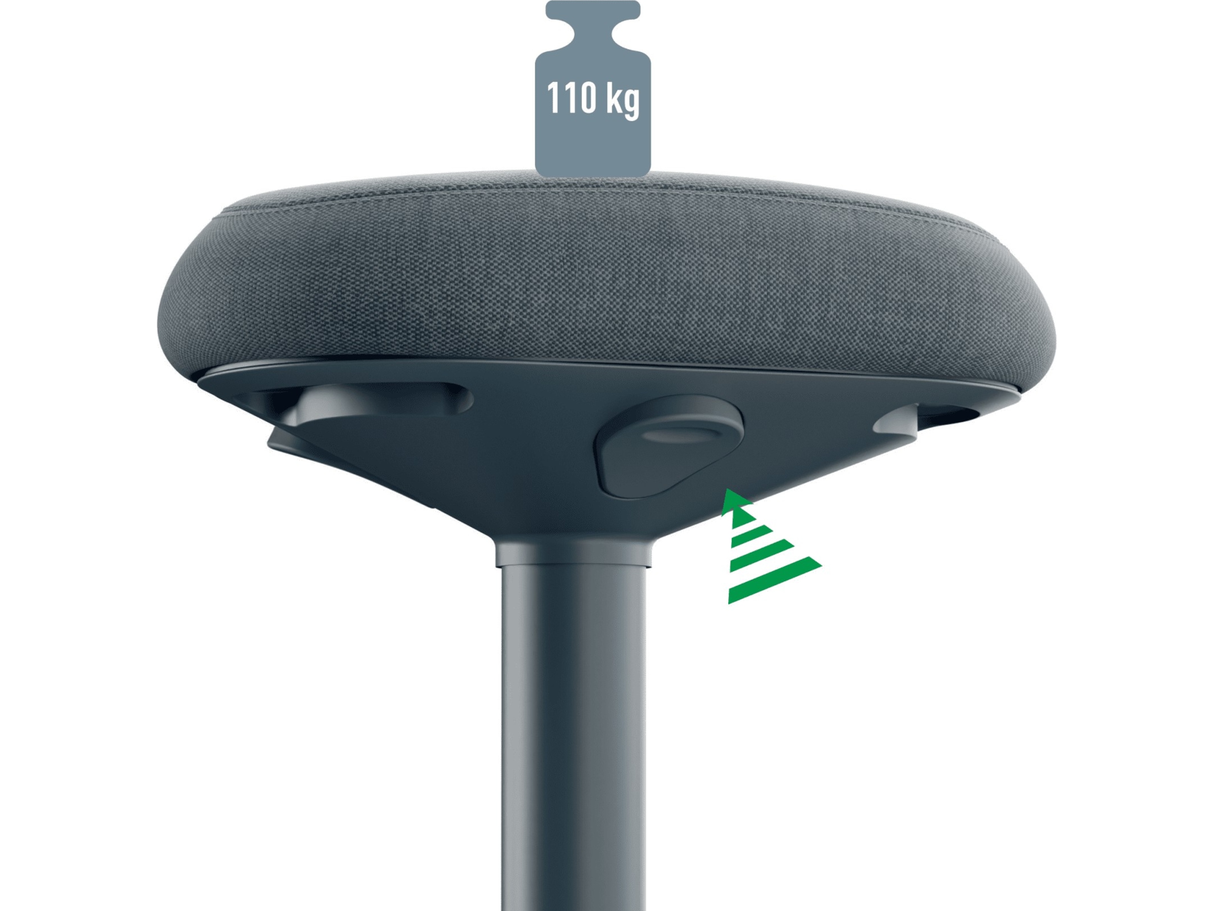 Leitz Ergo Active Balance stol med komfortsits (mörkgrå) Kontorsstolar