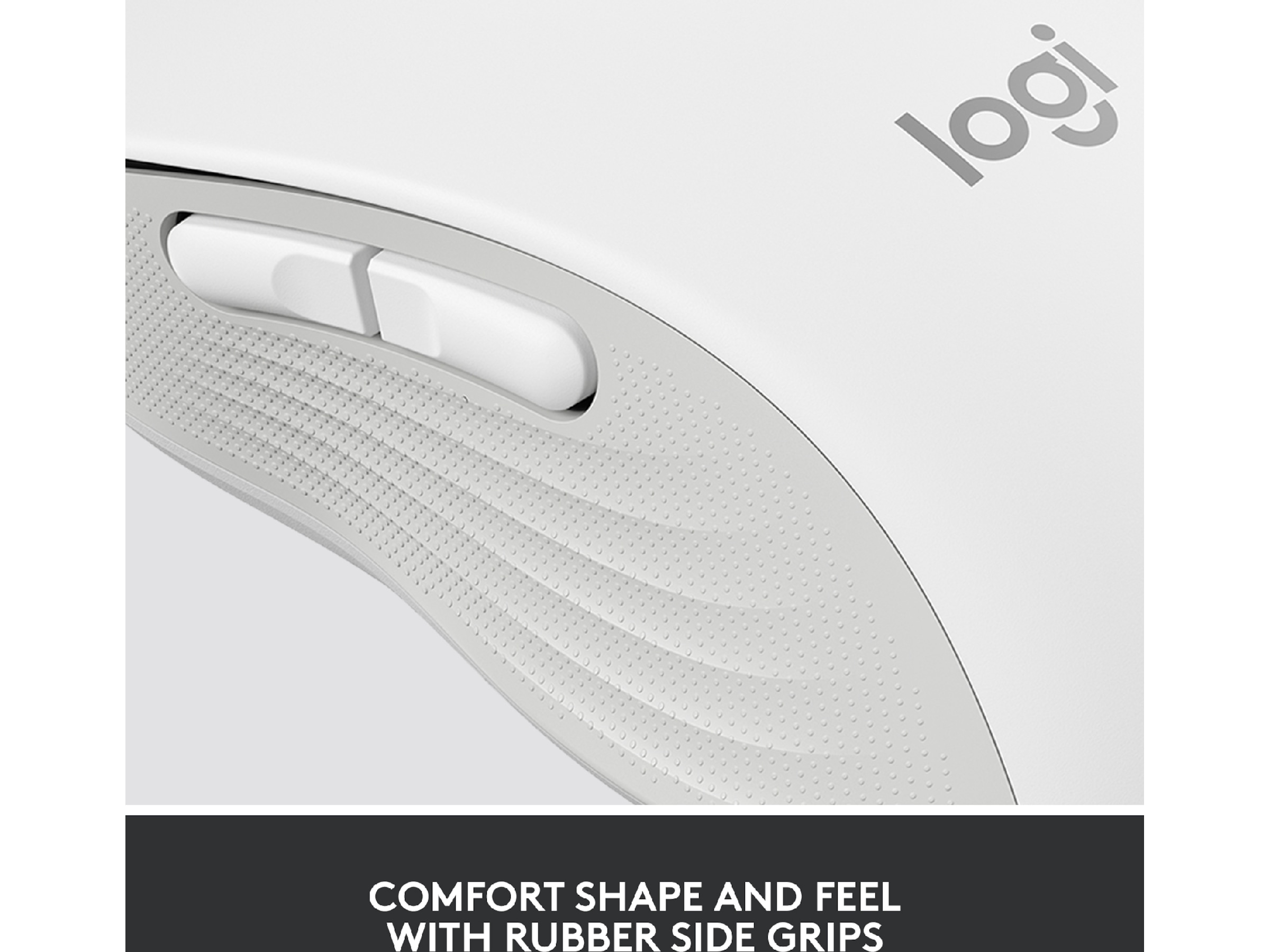 Logitech Signature M650 Medium  trådlös mus Offwhite Mus