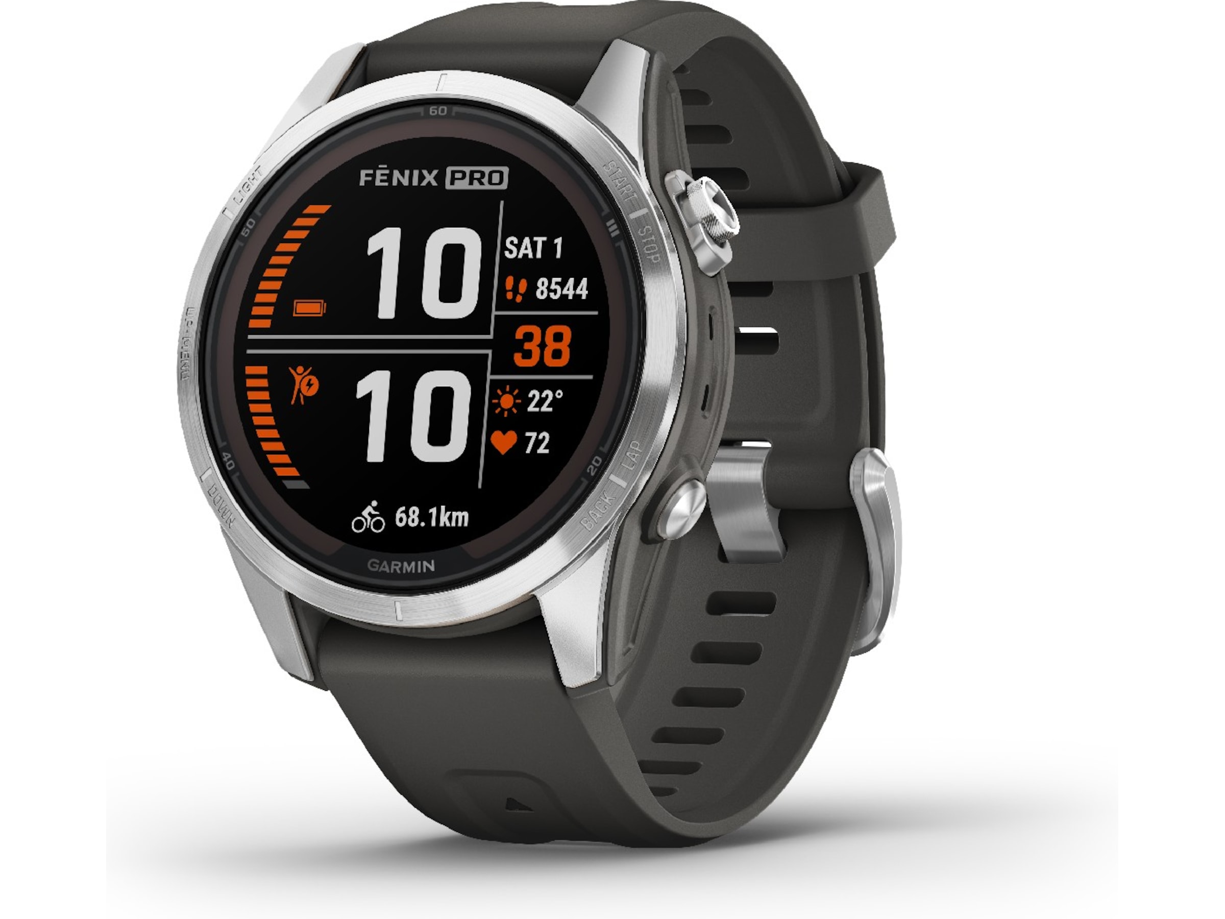 Garmin fenix 7S Pro Solar 42mm GPS (silver/graphite) Smartwatches