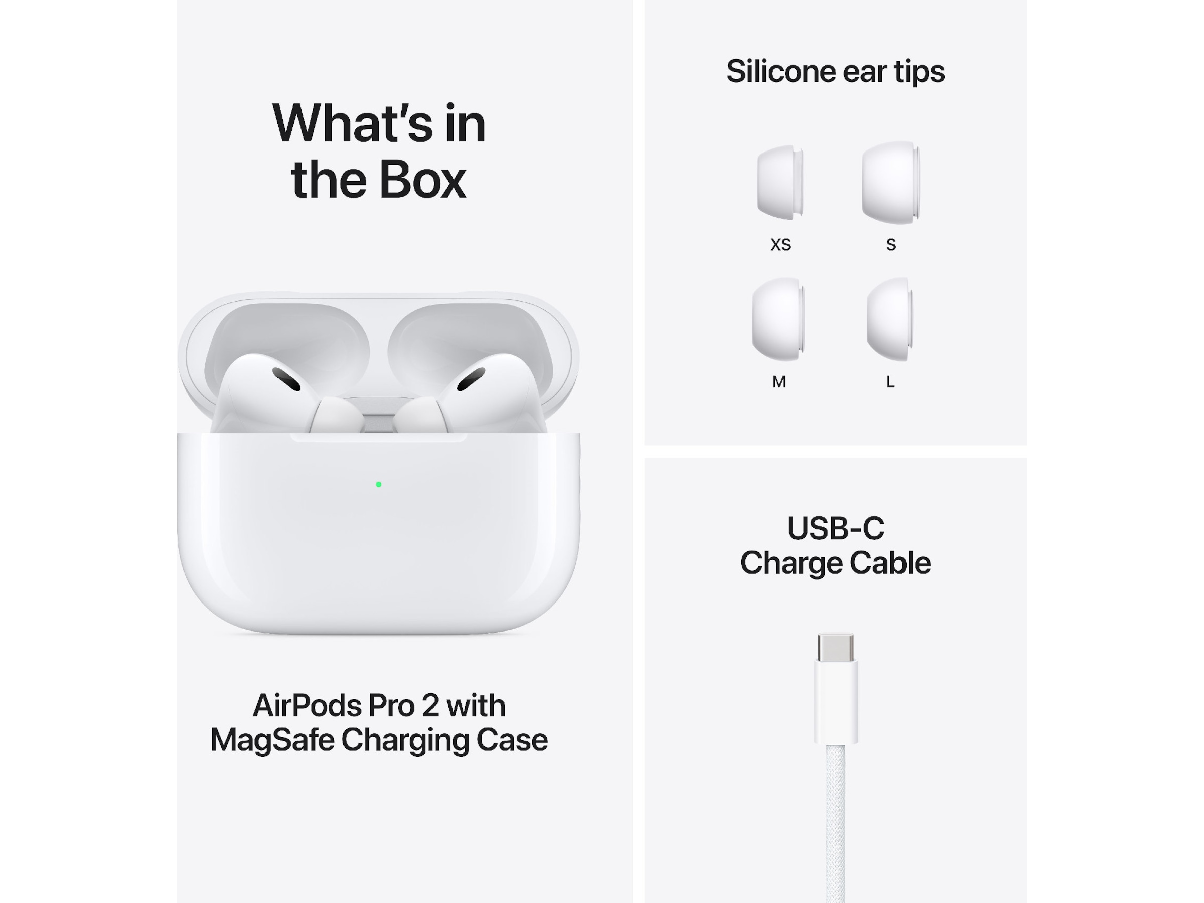 Apple AirPods Pro 2 trådlösa öronsnäckor, In-Ear (vit) In-ear hörlurar