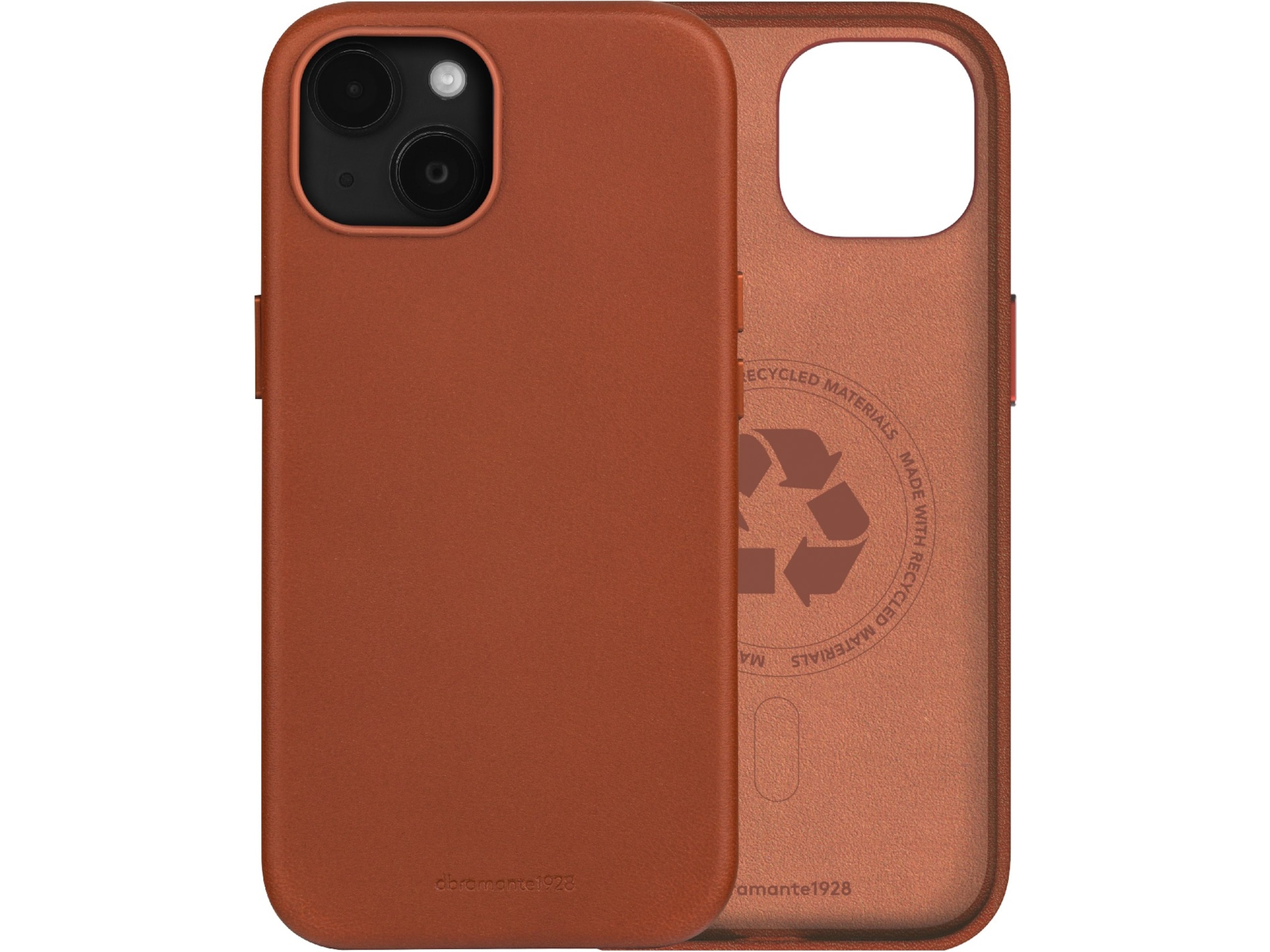 dbramante1928 iPhone 15 Plus Roskilde läderskal (brun) Skydd