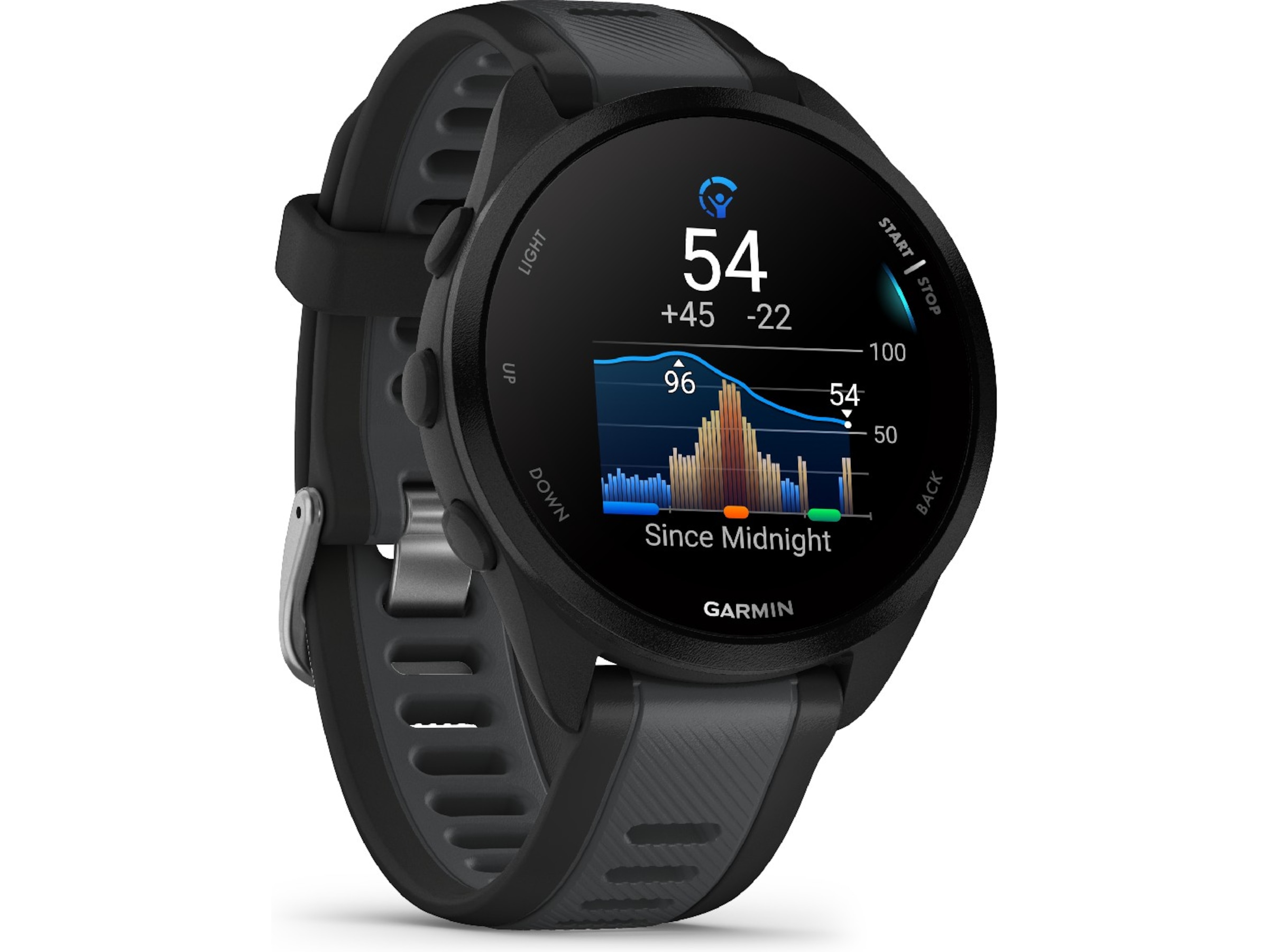 Garmin Forerunner 165 43mm GPS (black/slate gray) Smartwatches