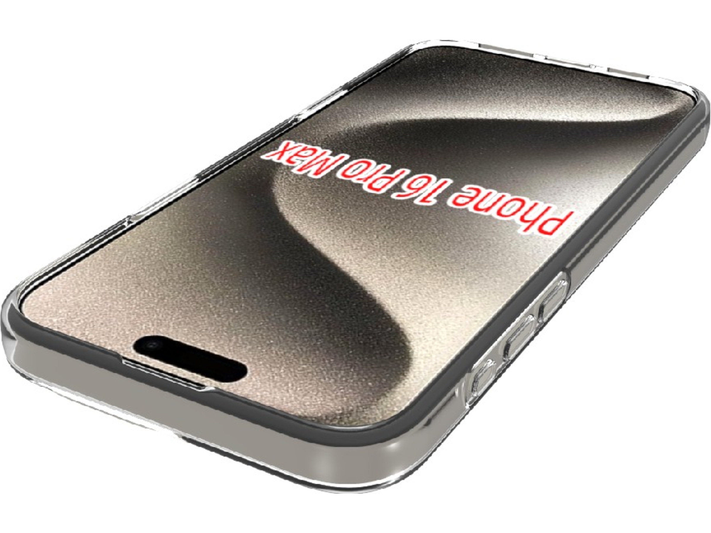 iiglo iPhone 16 Pro Max Silikonskal (transparent) Skydd