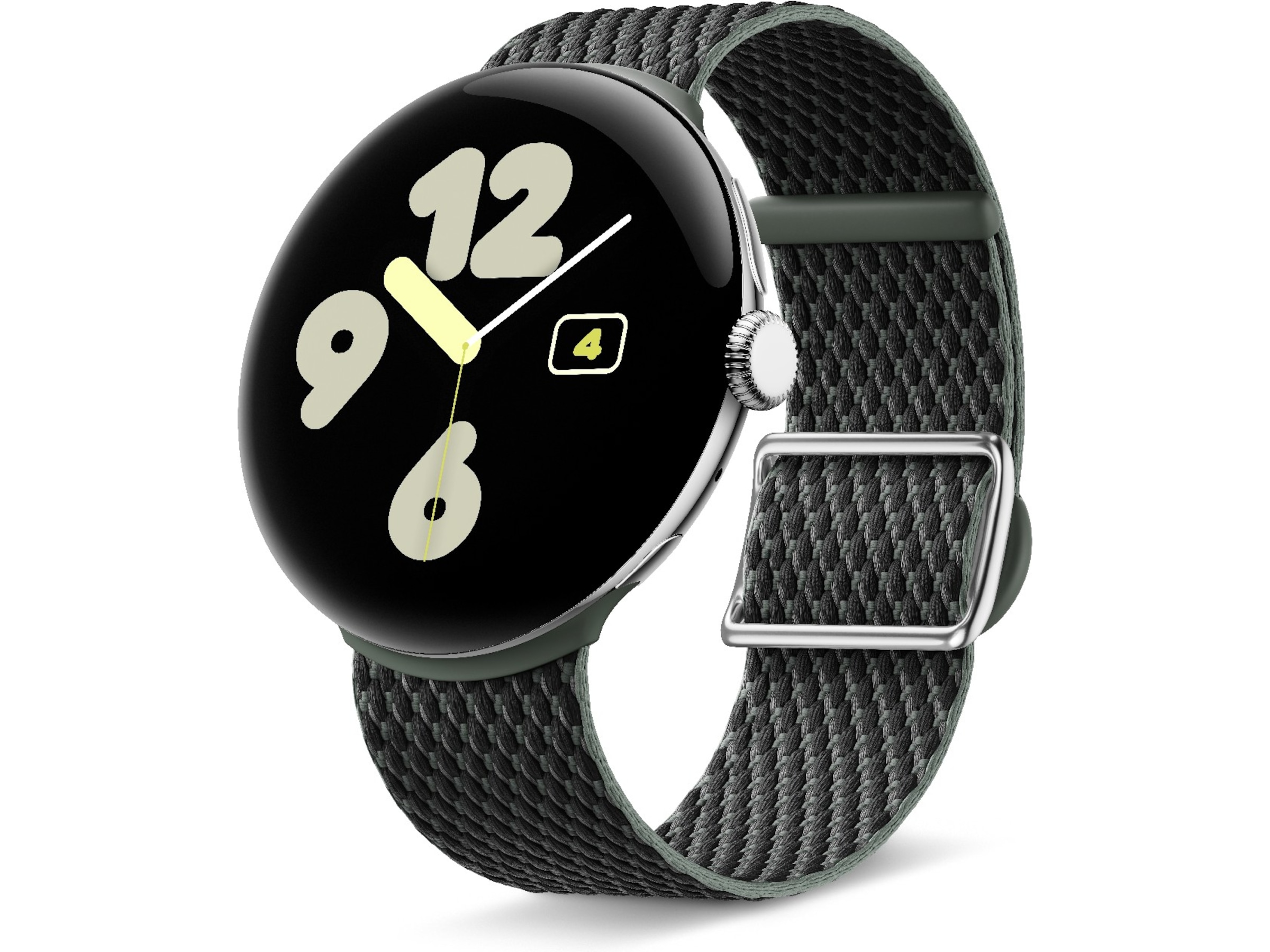 Google Pixel Watch vävt band 45mm (ivy) Armband