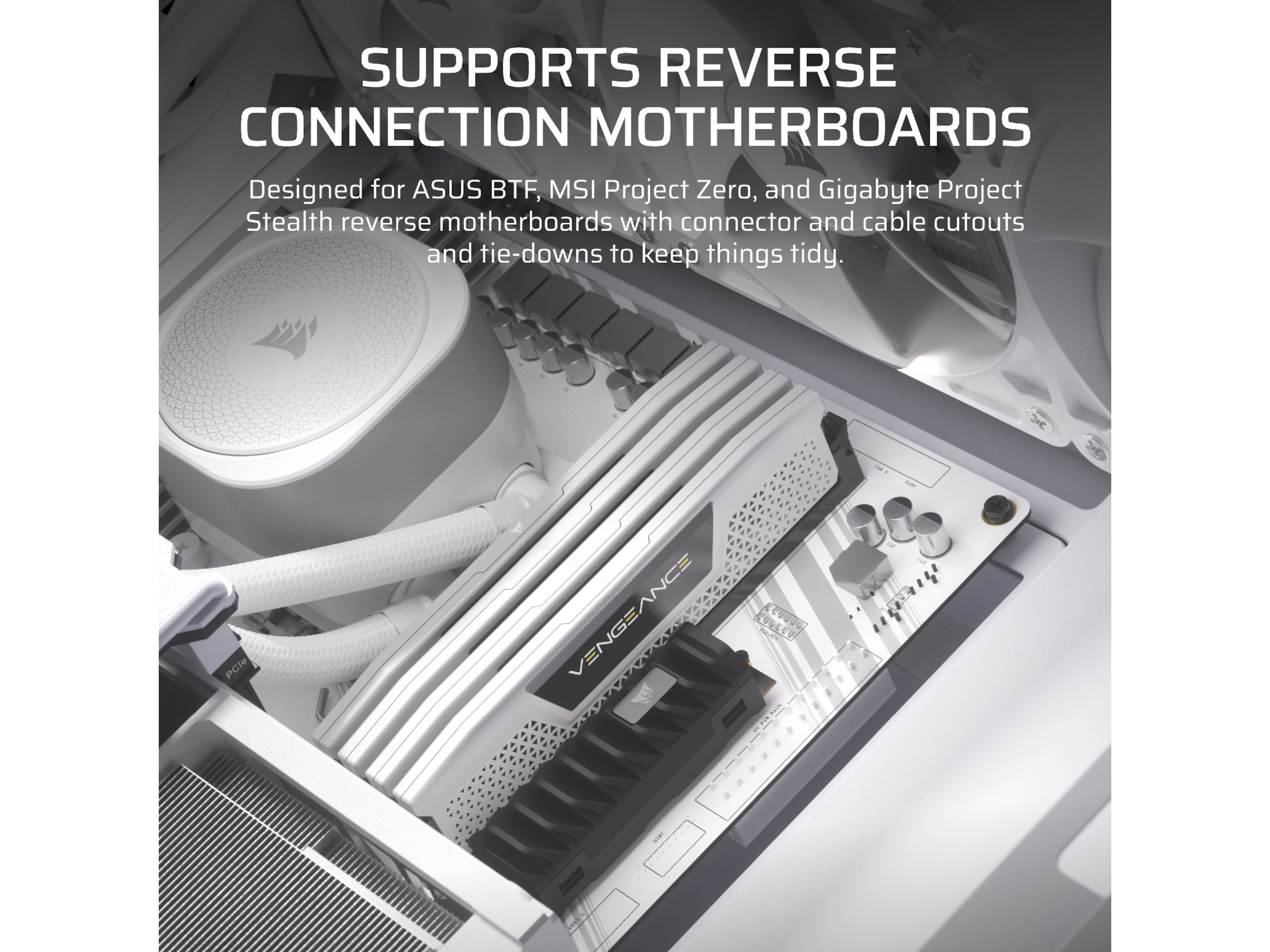 Corsair FRAME 4000D Mid-Tower (vit) Midi tower