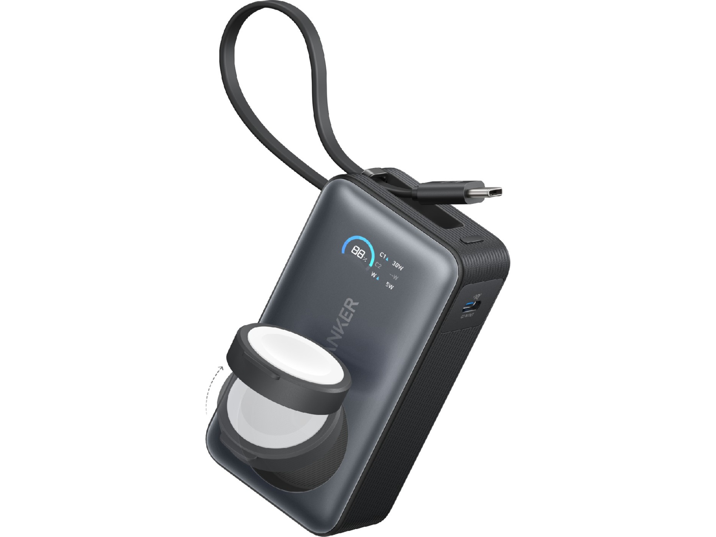 Anker MagGo för Apple Watch Powerbank 10.000mAh (svart) Powerbank