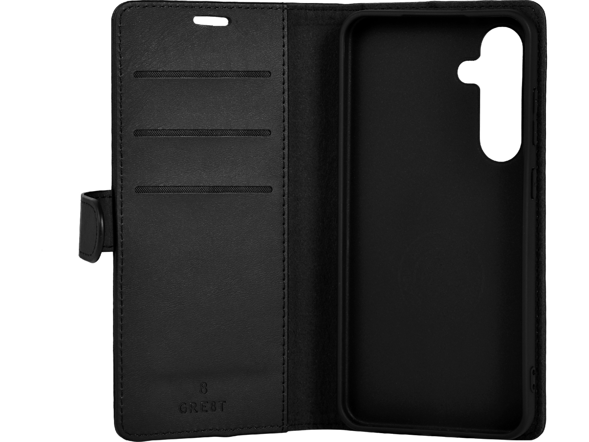 GRE8T Galaxy S25 plånboksfodral (svart) Skydd
