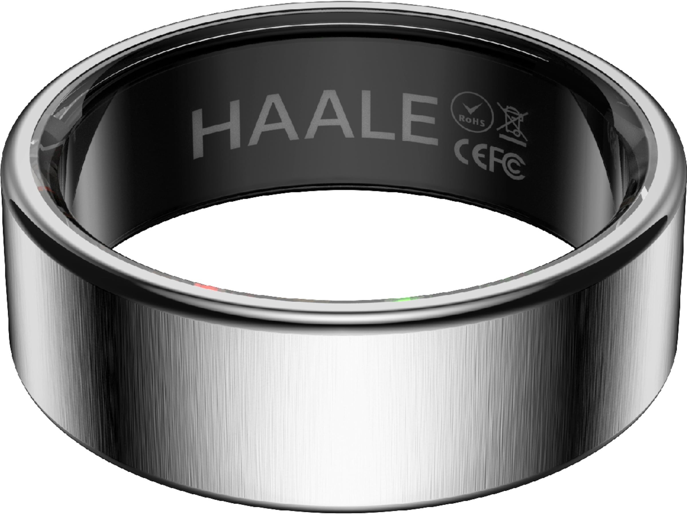 Haale II Smart Ring str. 7 (borstad silver) Smart ring