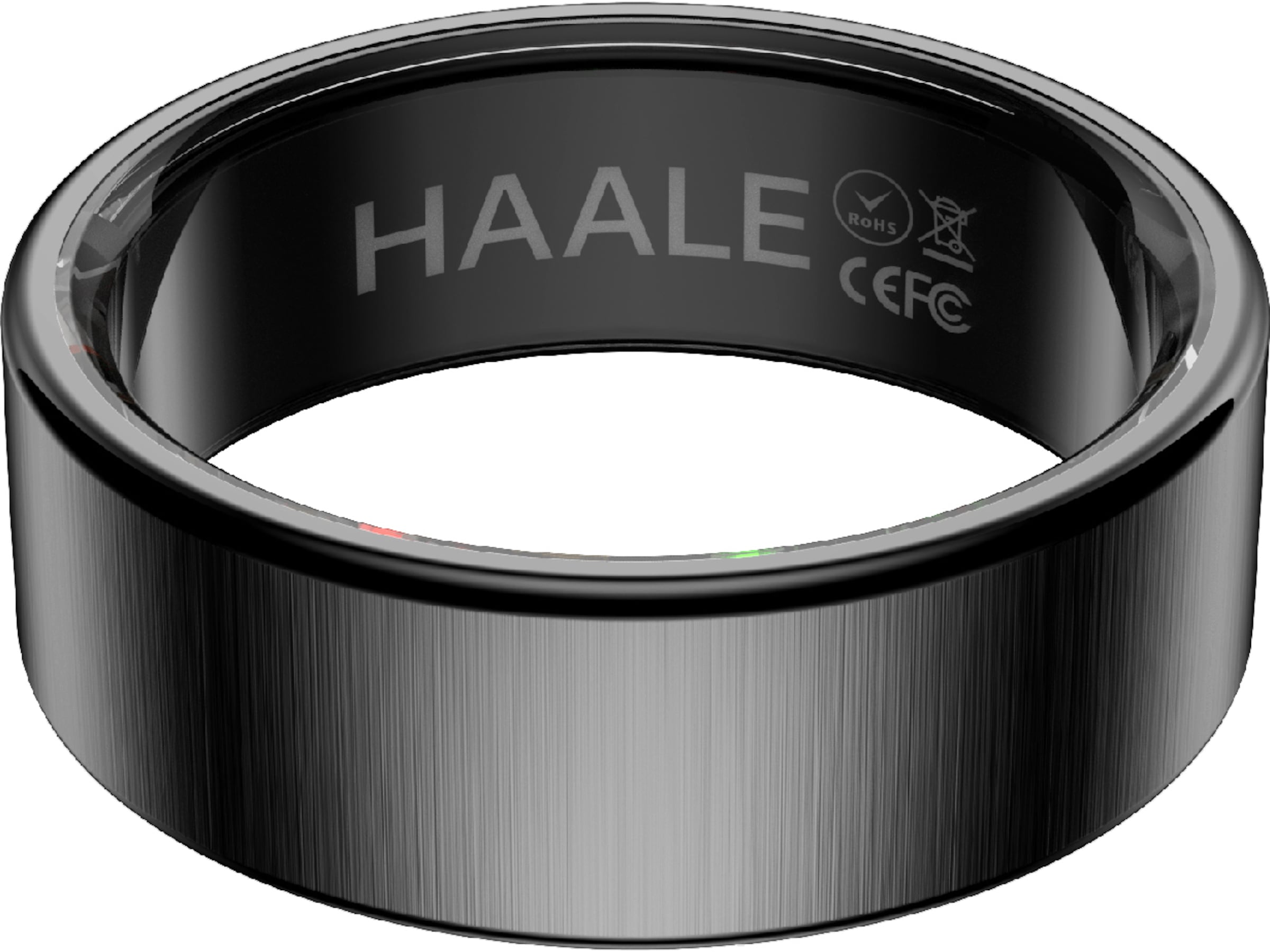 Haale II Smart Ring str. 8 (matt svart) Smart ring