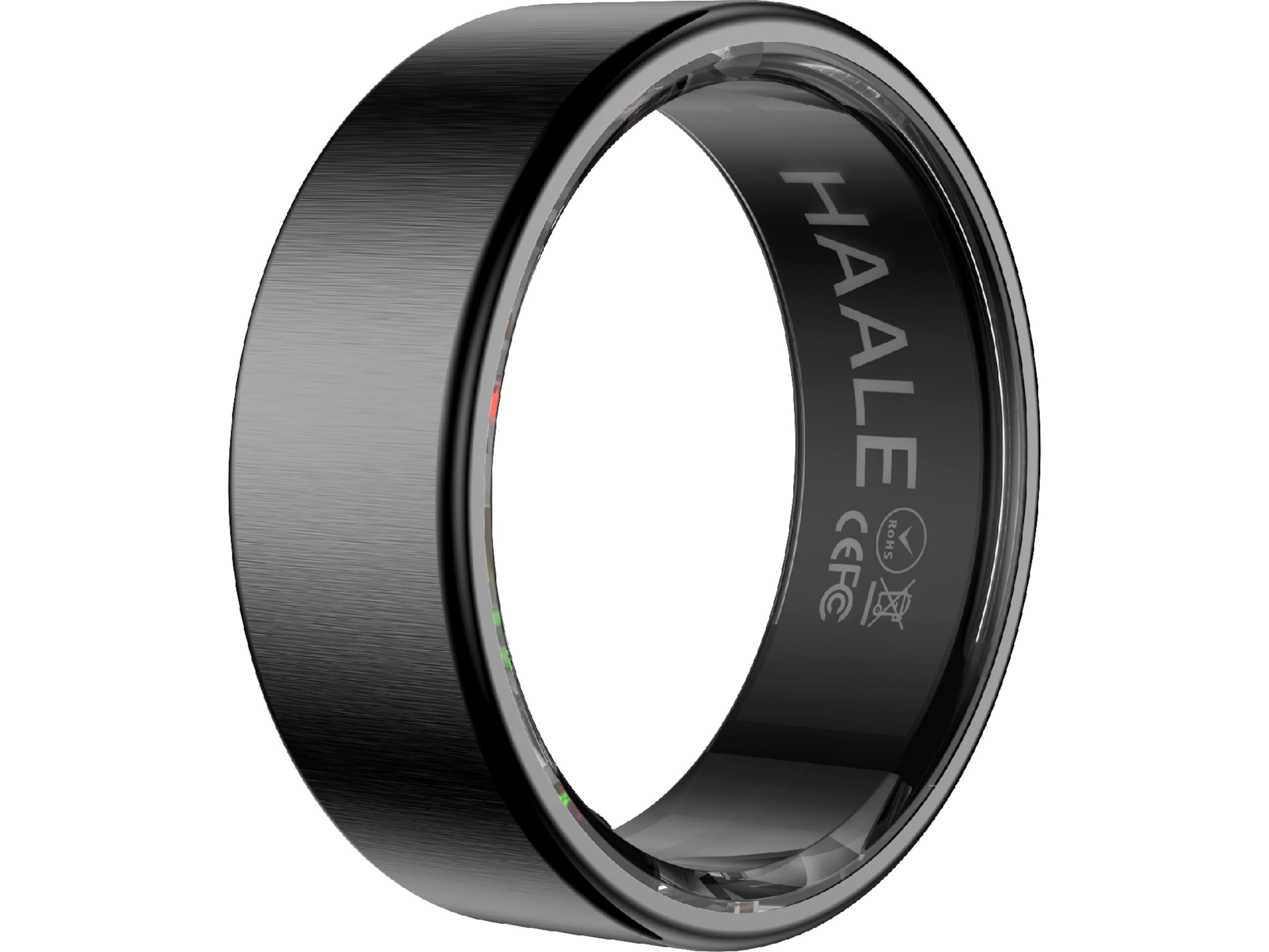 Haale II Smart Ring str. 12 (matt svart) Smart ring