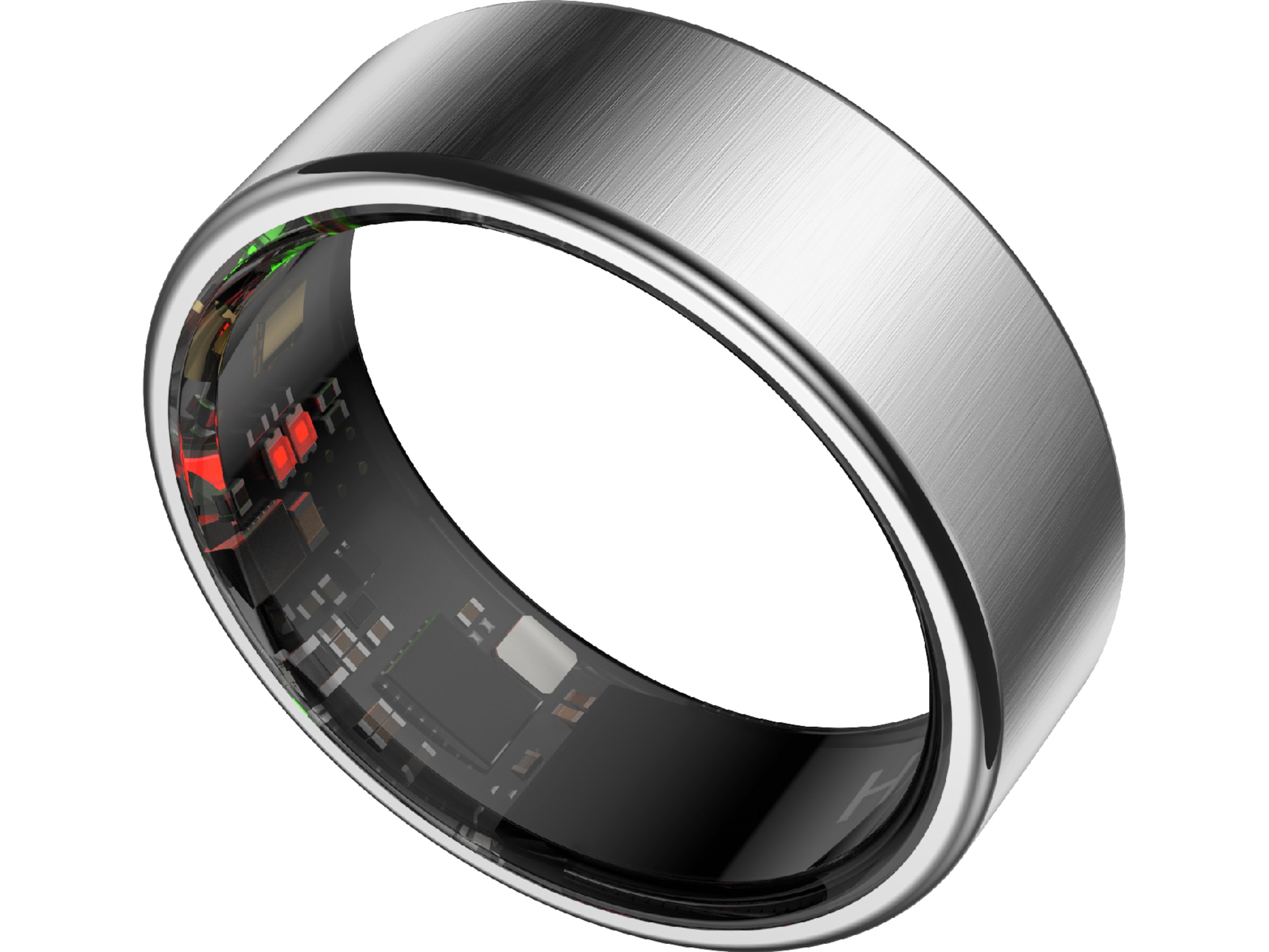 Haale II Smart Ring str. 10 (borstad silver) Smart ring