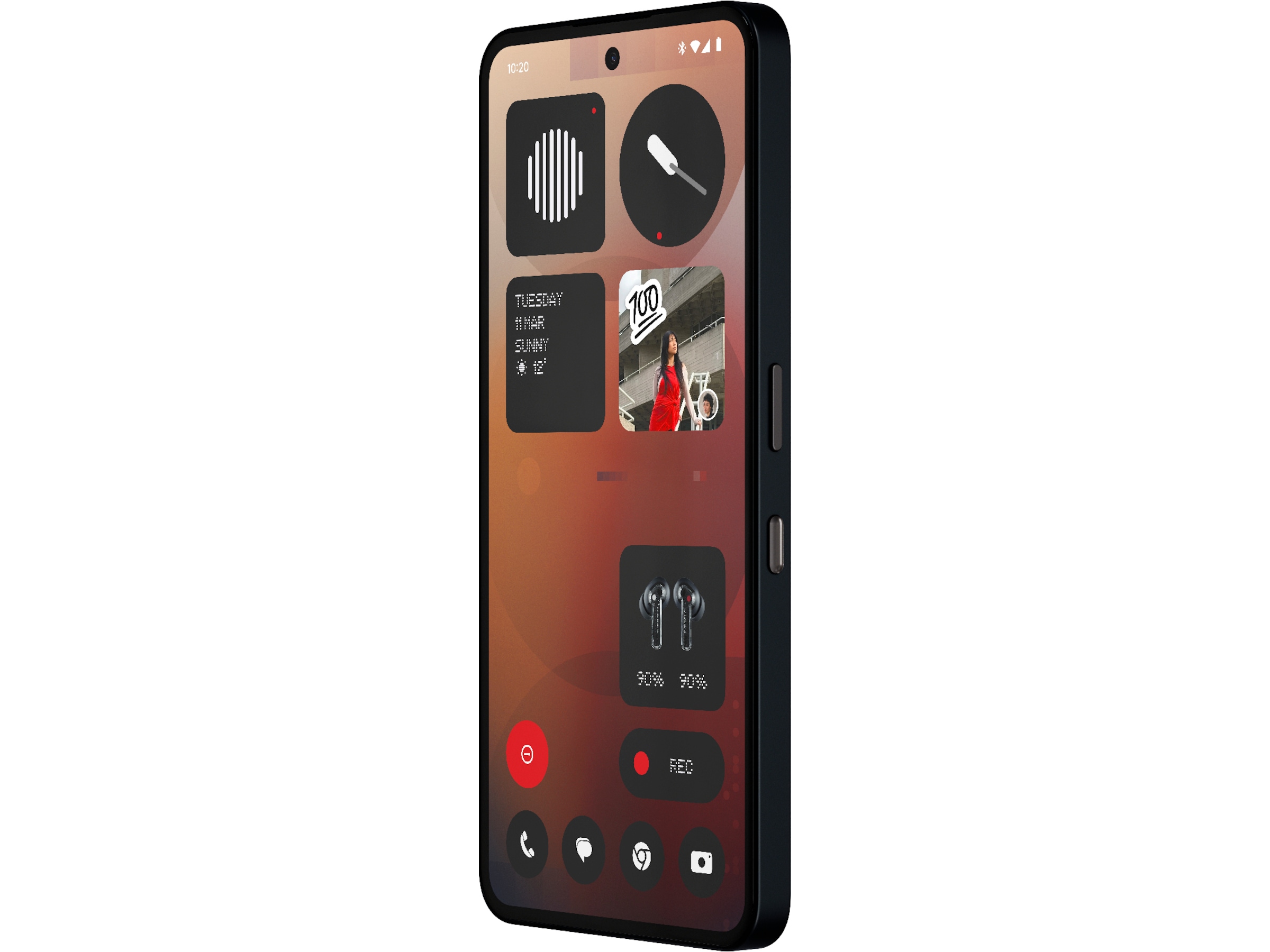 Nothing Phone (3a) 256GB (svart) Mobiltelefoner