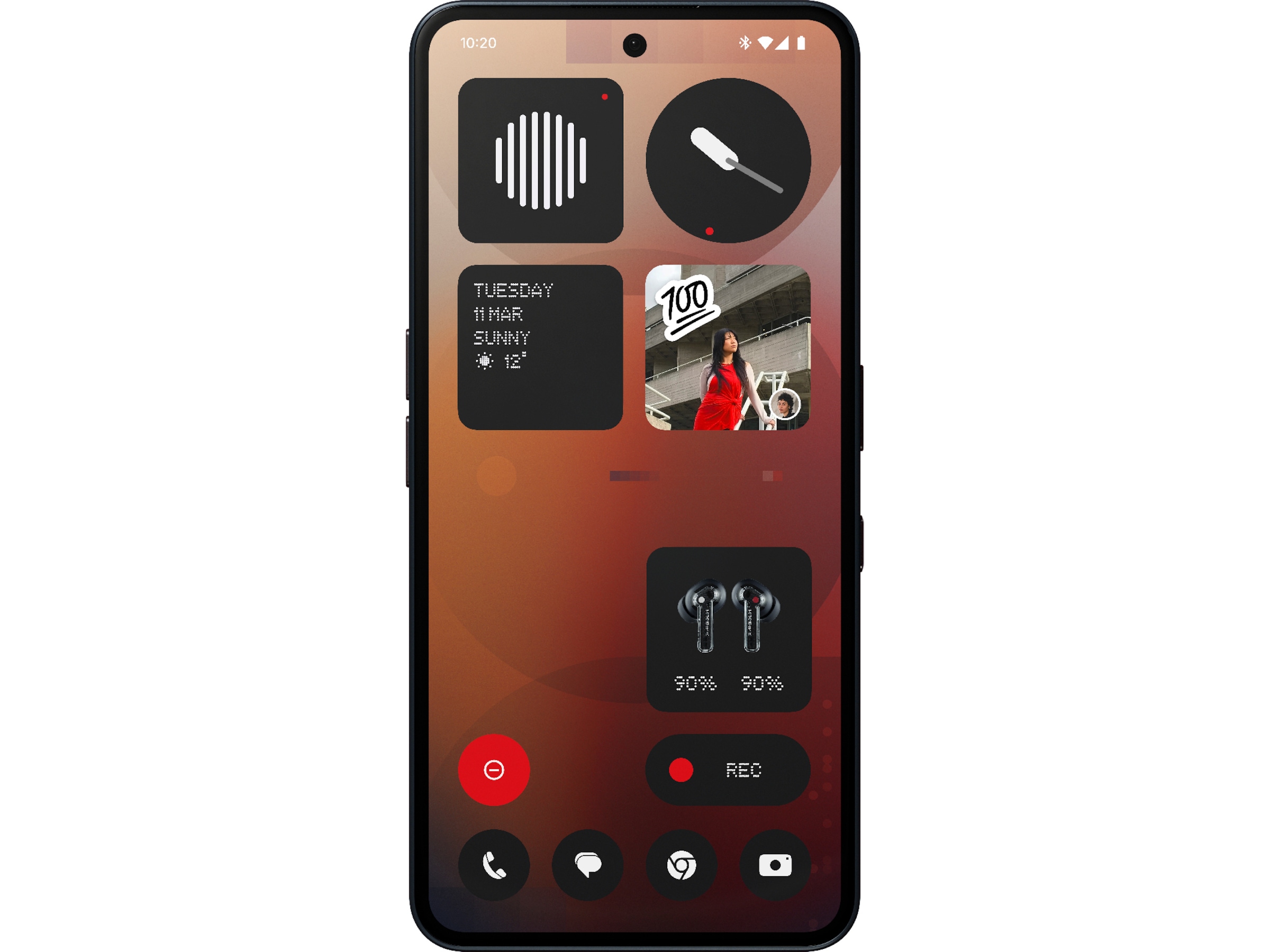 Nothing Phone (3a) 256GB (svart) Mobiltelefoner