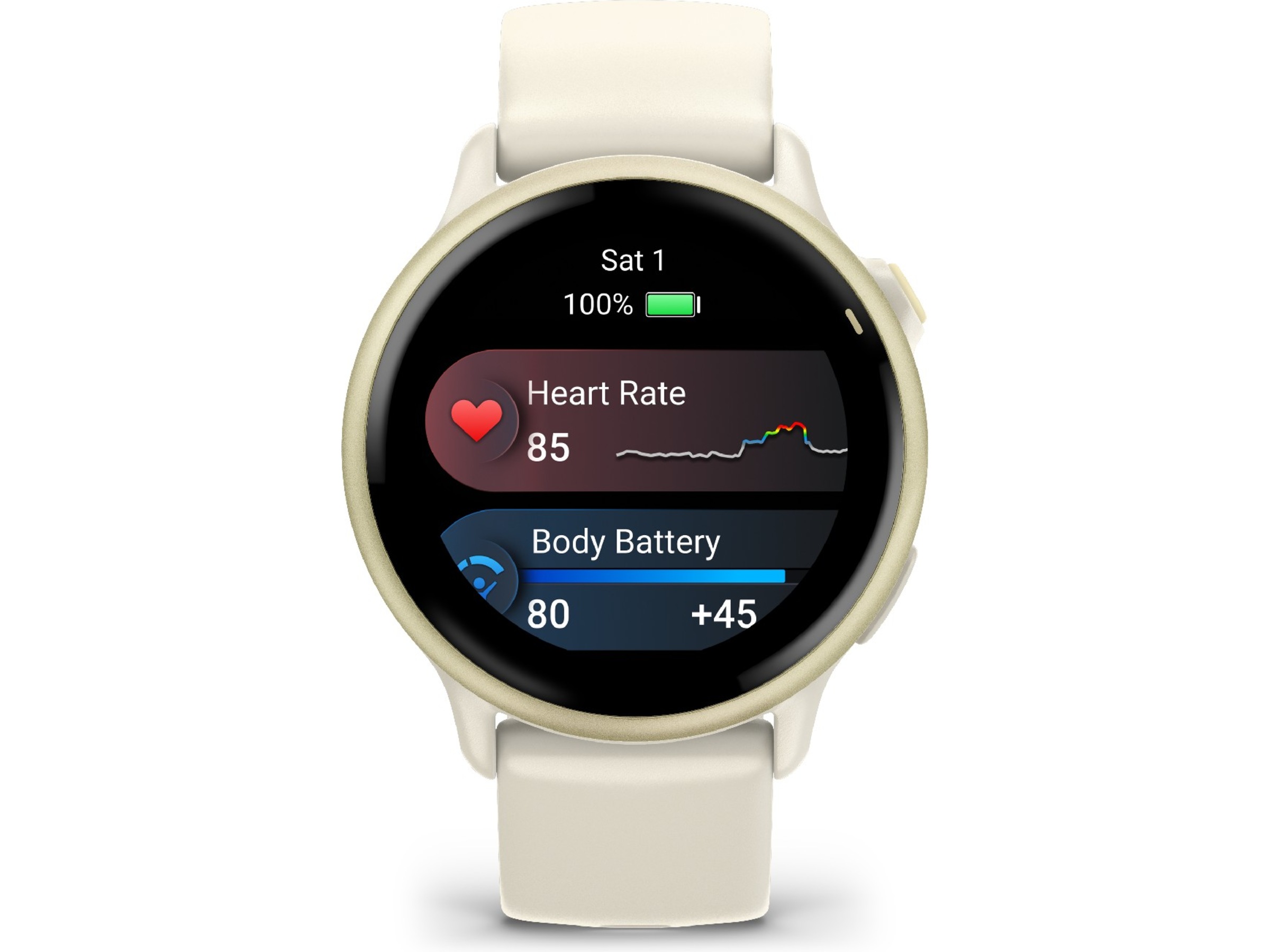 Garmin Vivoactive 6 AMOLED 42mm GPS (bone/lunar gold) -B-Grade Demo watches