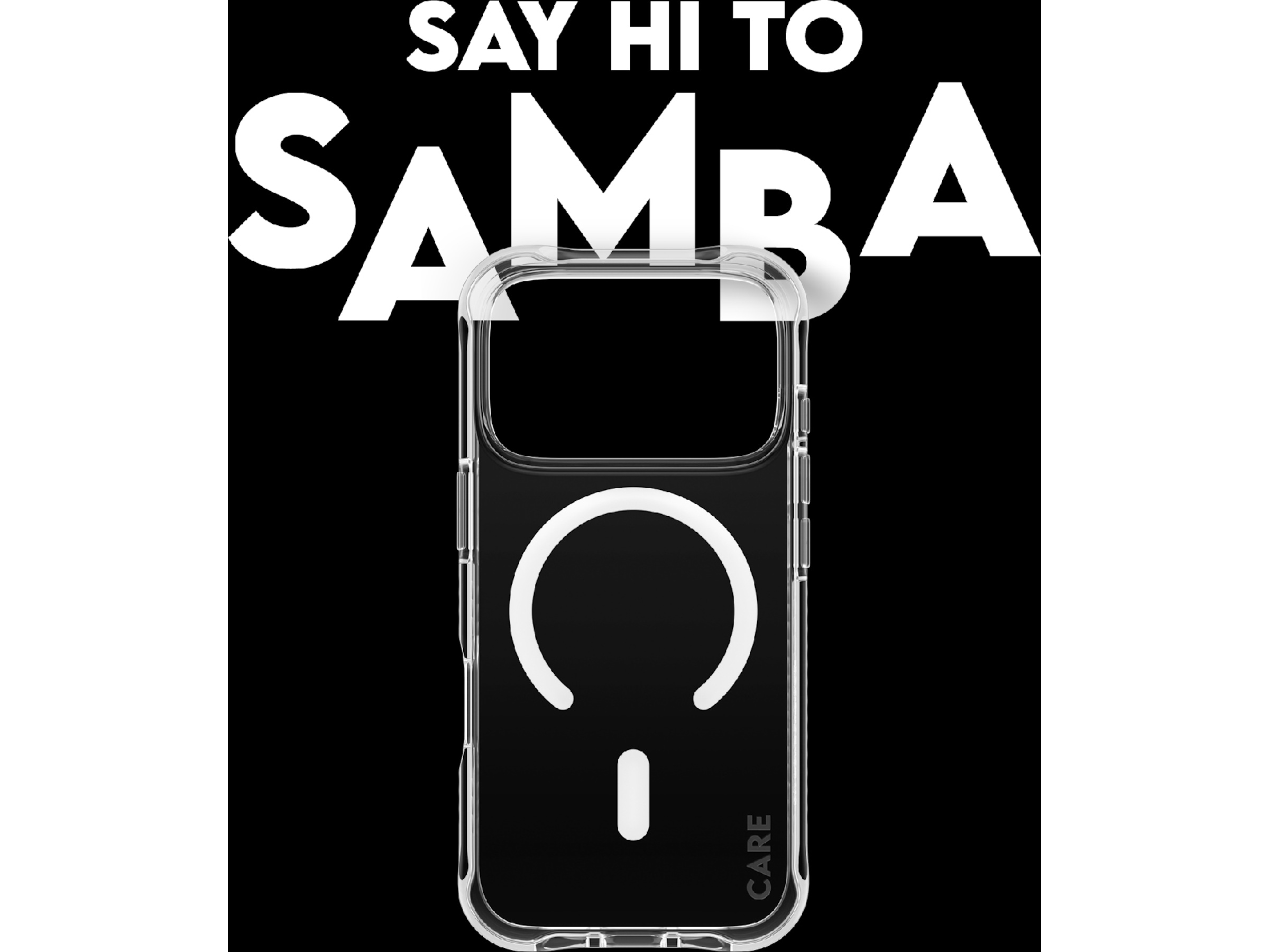 PanzerGlass CARE iPhone 17 Pro Samba Hardcase skal (transparent/vit) Skydd