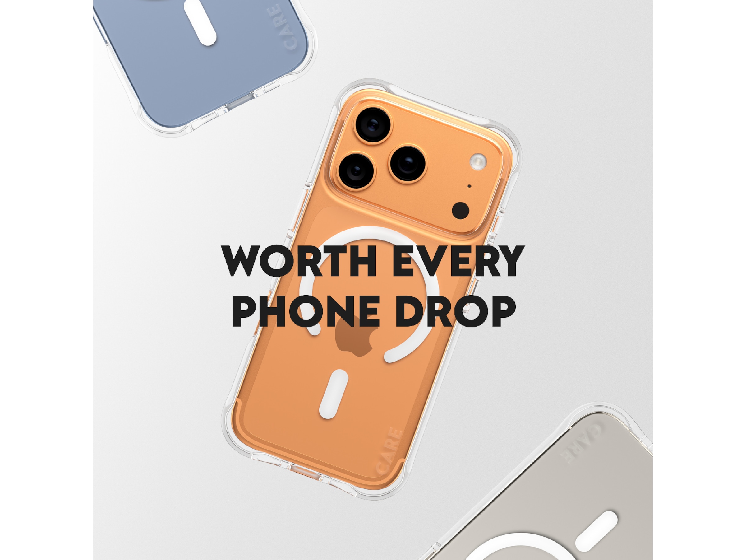 PanzerGlass CARE iPhone 17 Pro Samba Hardcase skal (transparent/vit) Skydd