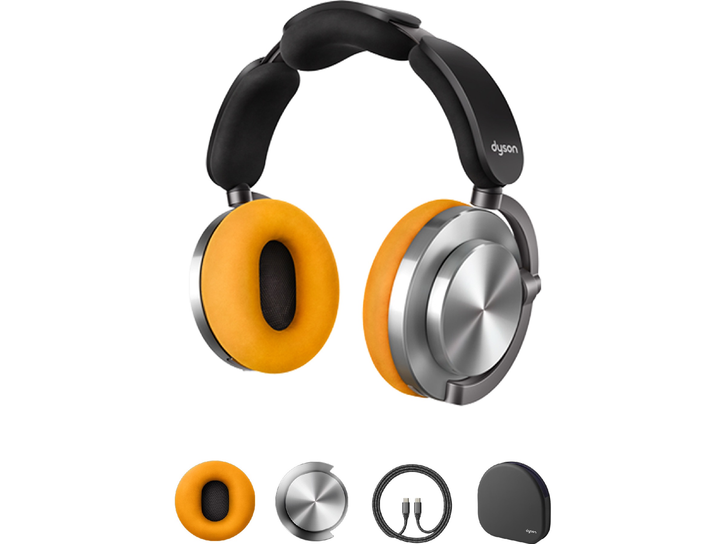 Dyson onTrac CNC Trådlösa Hörlurar, Over-Ear (aluminium) -B-Grade Demo headset