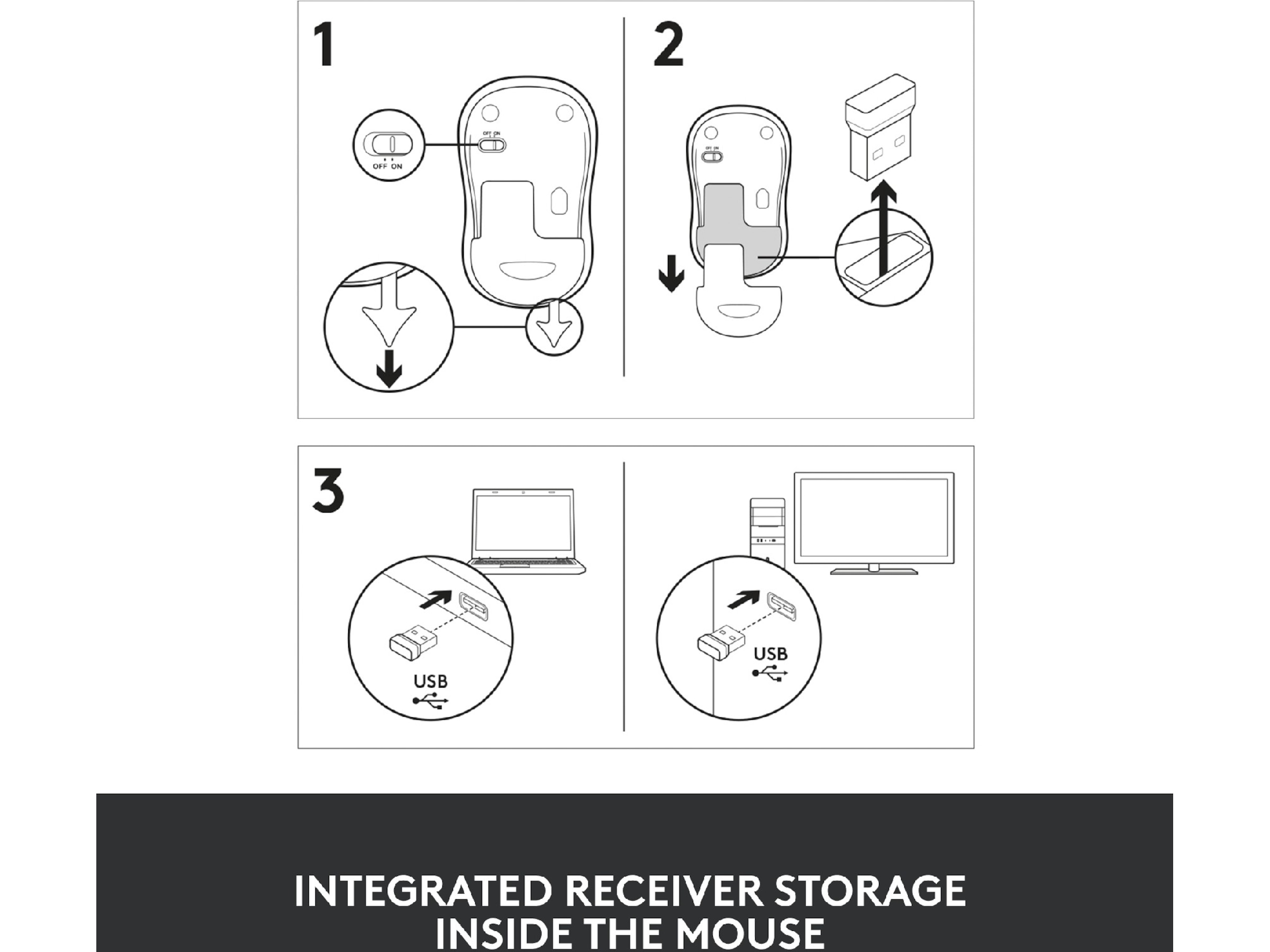 Logitech M185 Trådlös Mus Blå Mus