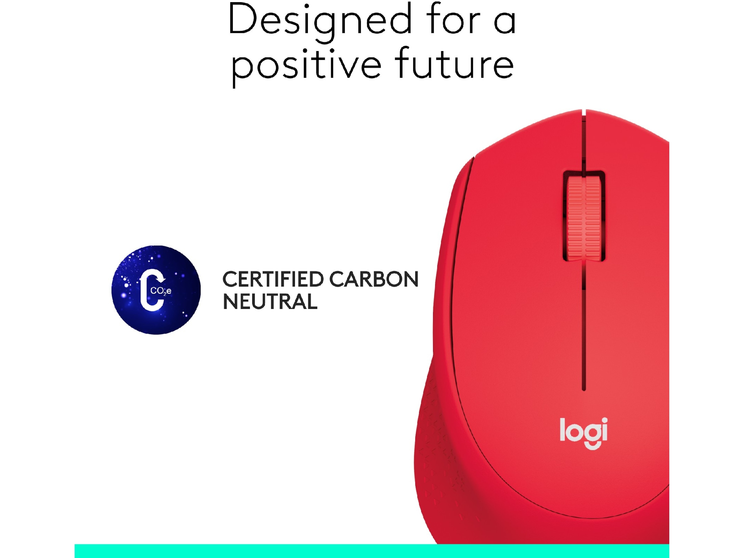 Logitech M330 Silent Plus Trådlös Röd Mus