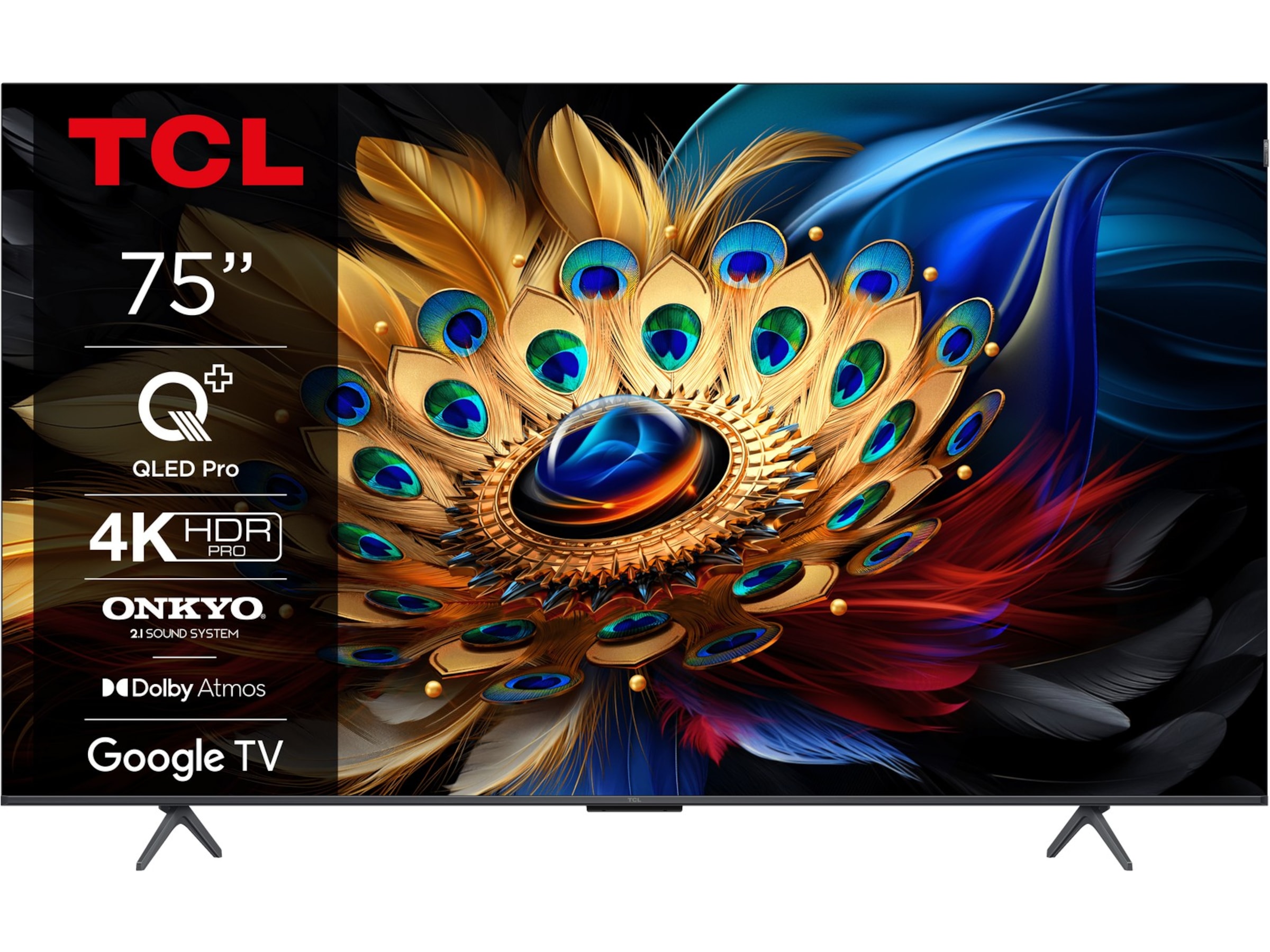 TCL 75" 75C61B QLED Pro 4K Google TV 70 - 79 tums TV