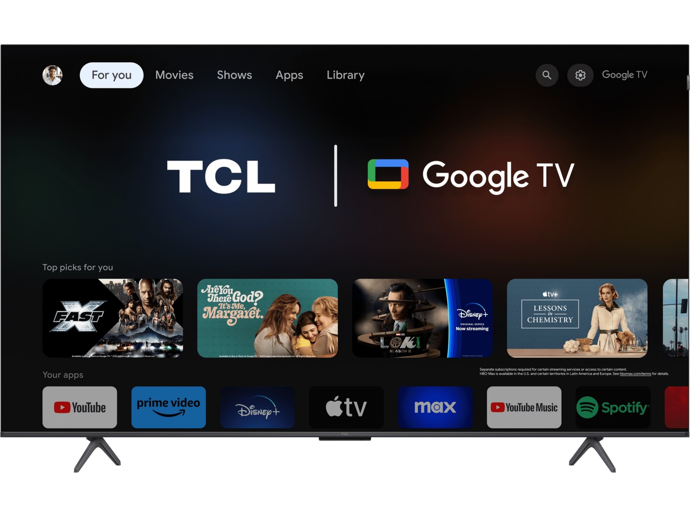 TCL 75" 75C61B QLED Pro 4K Google TV 70 - 79 tums TV