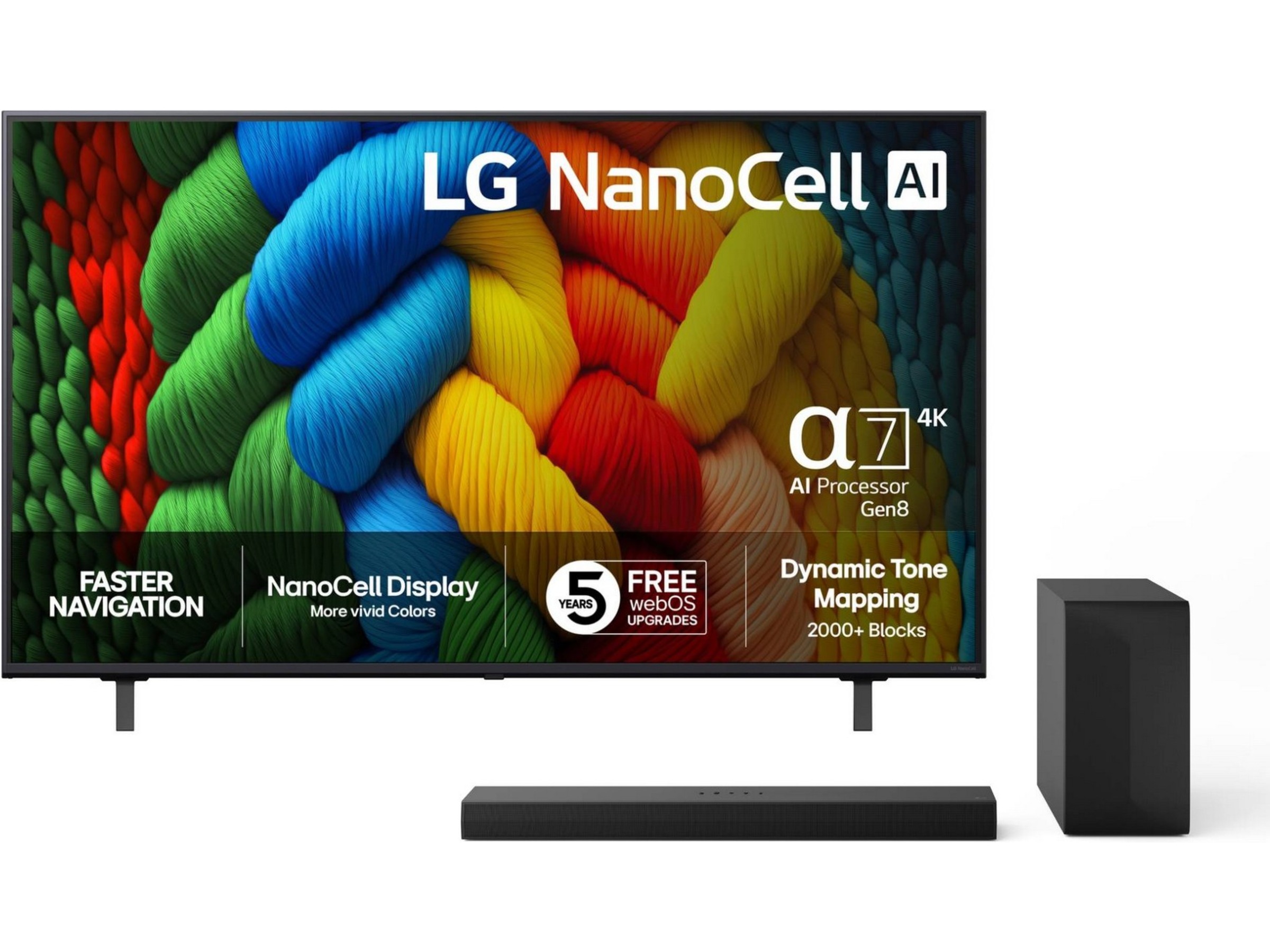 LG 50'' Nano AI 4K 50NANO80A (2025) 50 - 59 tums TV