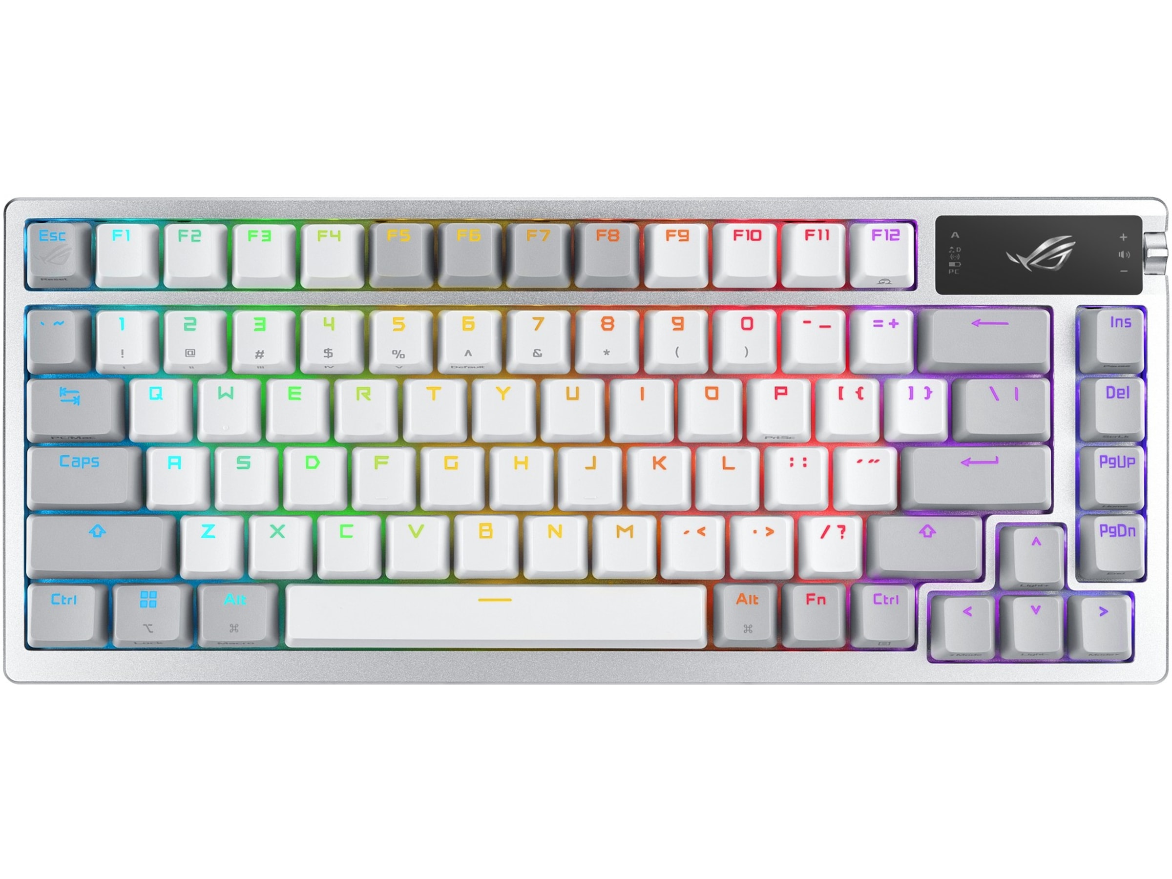 ASUS ROG Azoth Trådlöst DIY Gamingtangentbord (vit) Gamingtangentbord