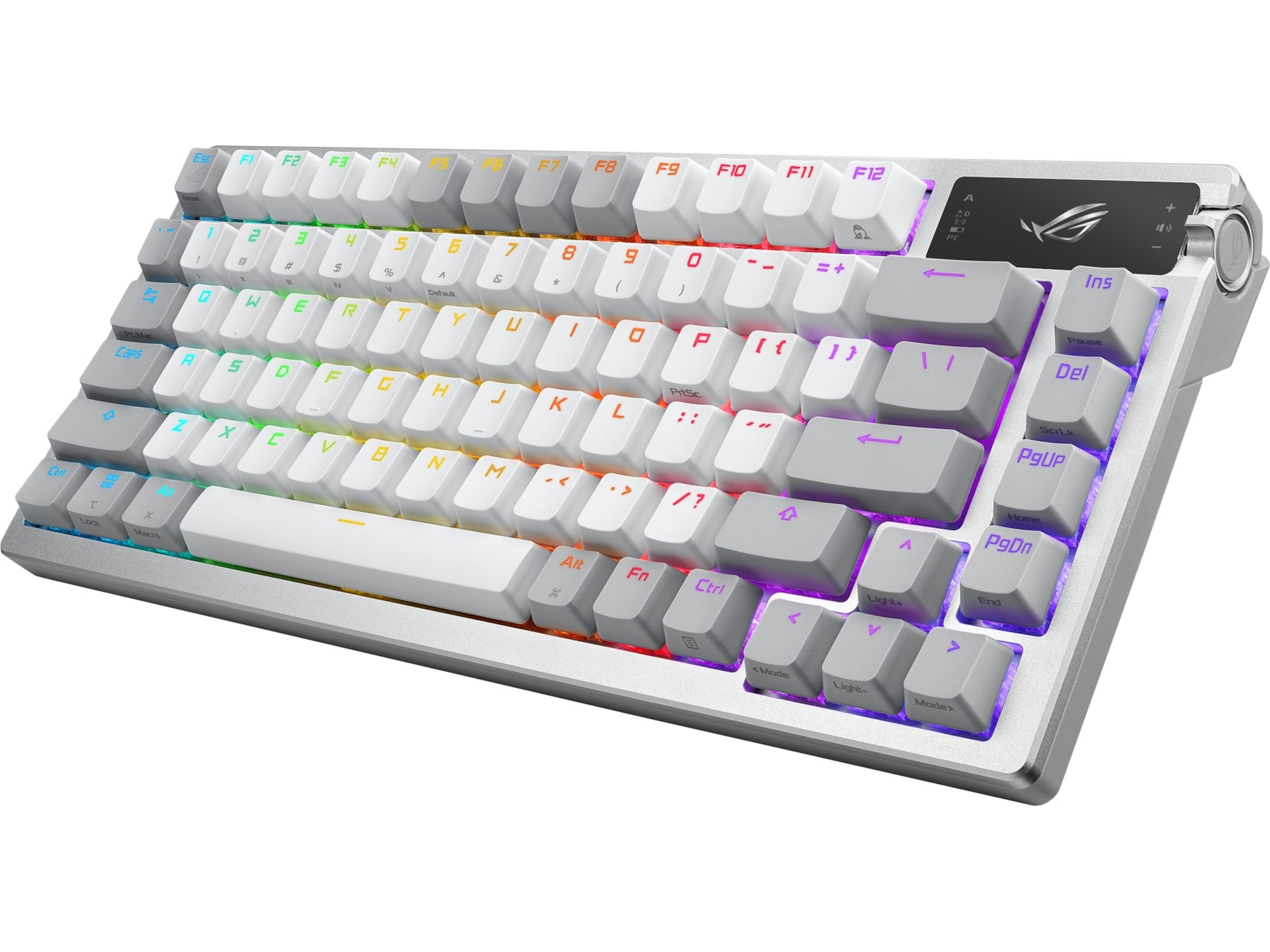 ASUS ROG Azoth Trådlöst DIY Gamingtangentbord (vit) Gamingtangentbord