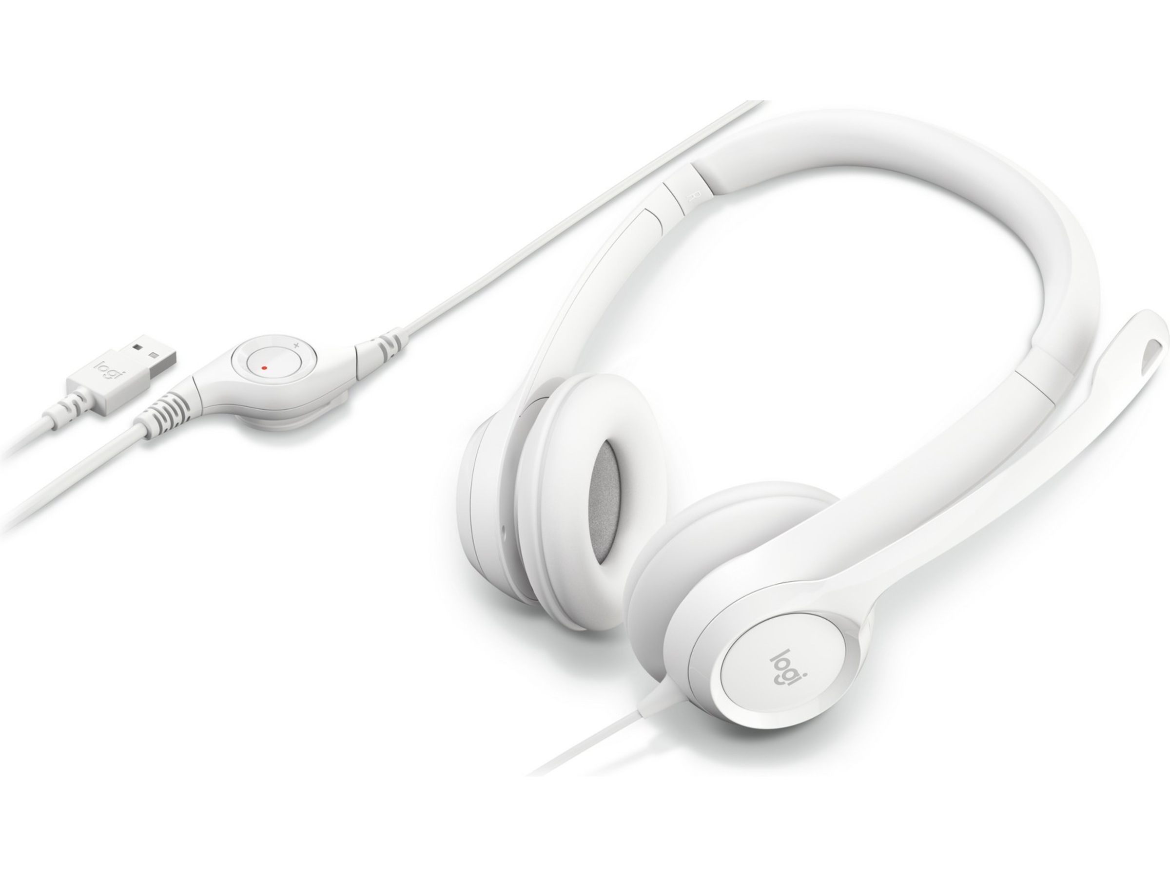 Logitech H390 USB PC headset (off-white) Headset