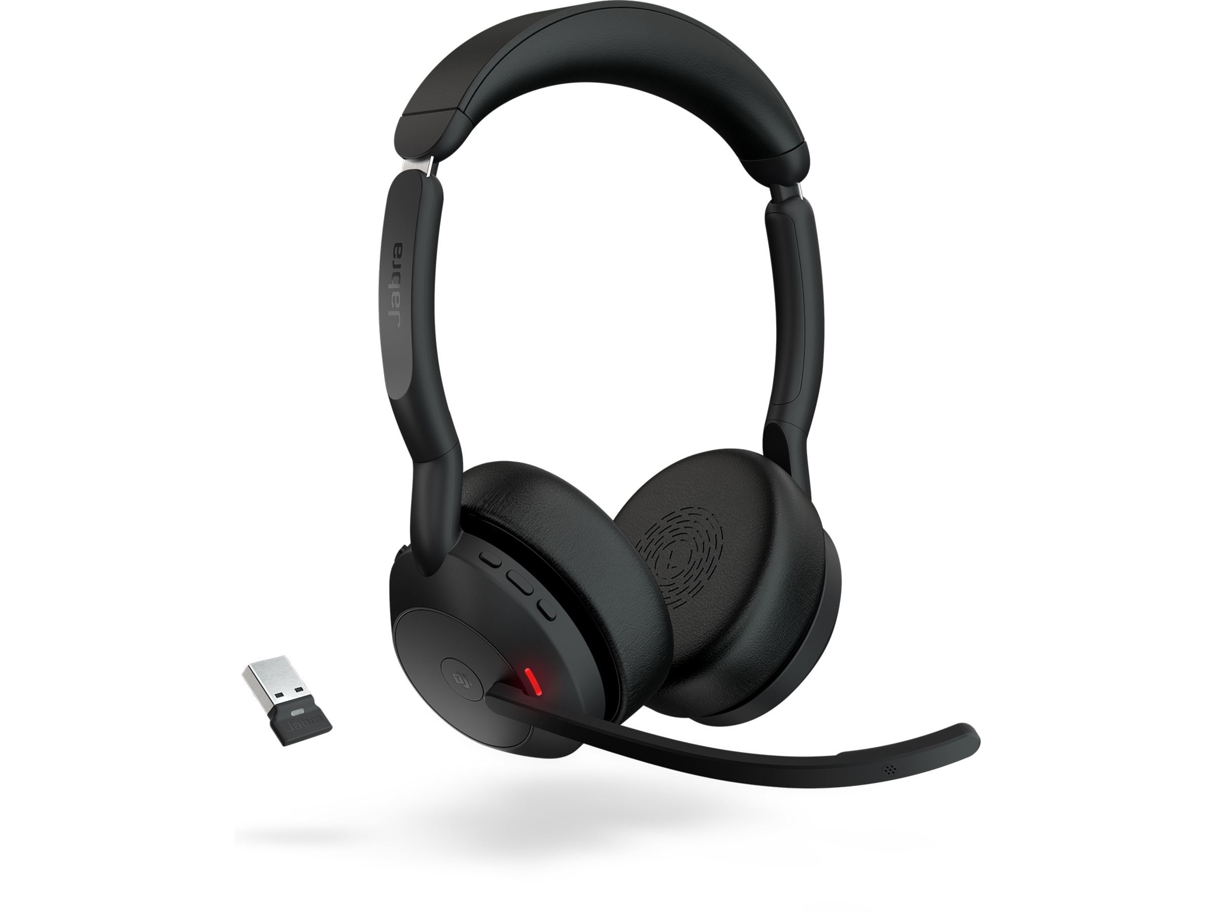 Jabra Evolve2 55 Link380a MS Teams Stereo Stand Headset trådlöst